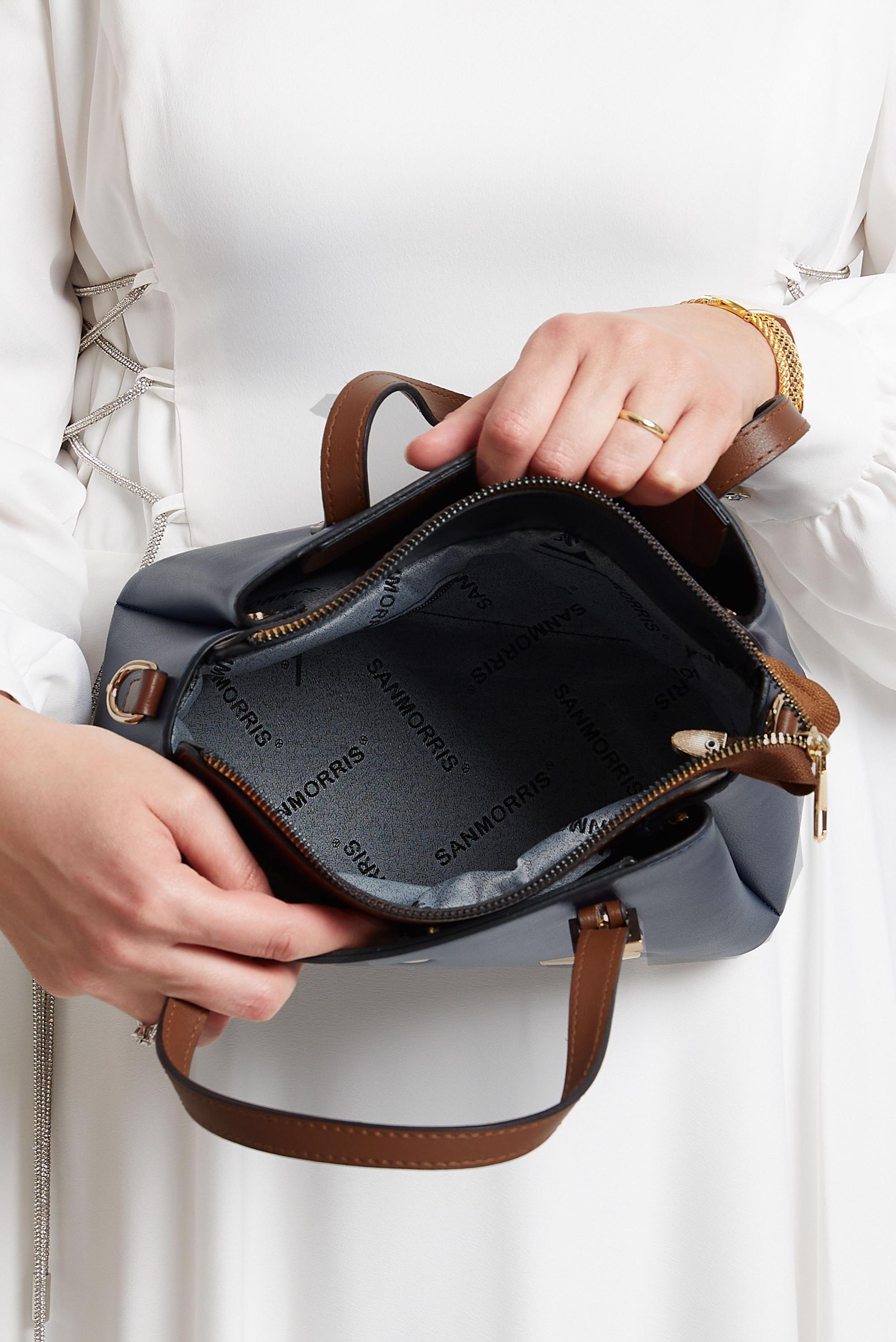 Tesettür giyim LACİVERT ALVİNA ÇANTA 3018