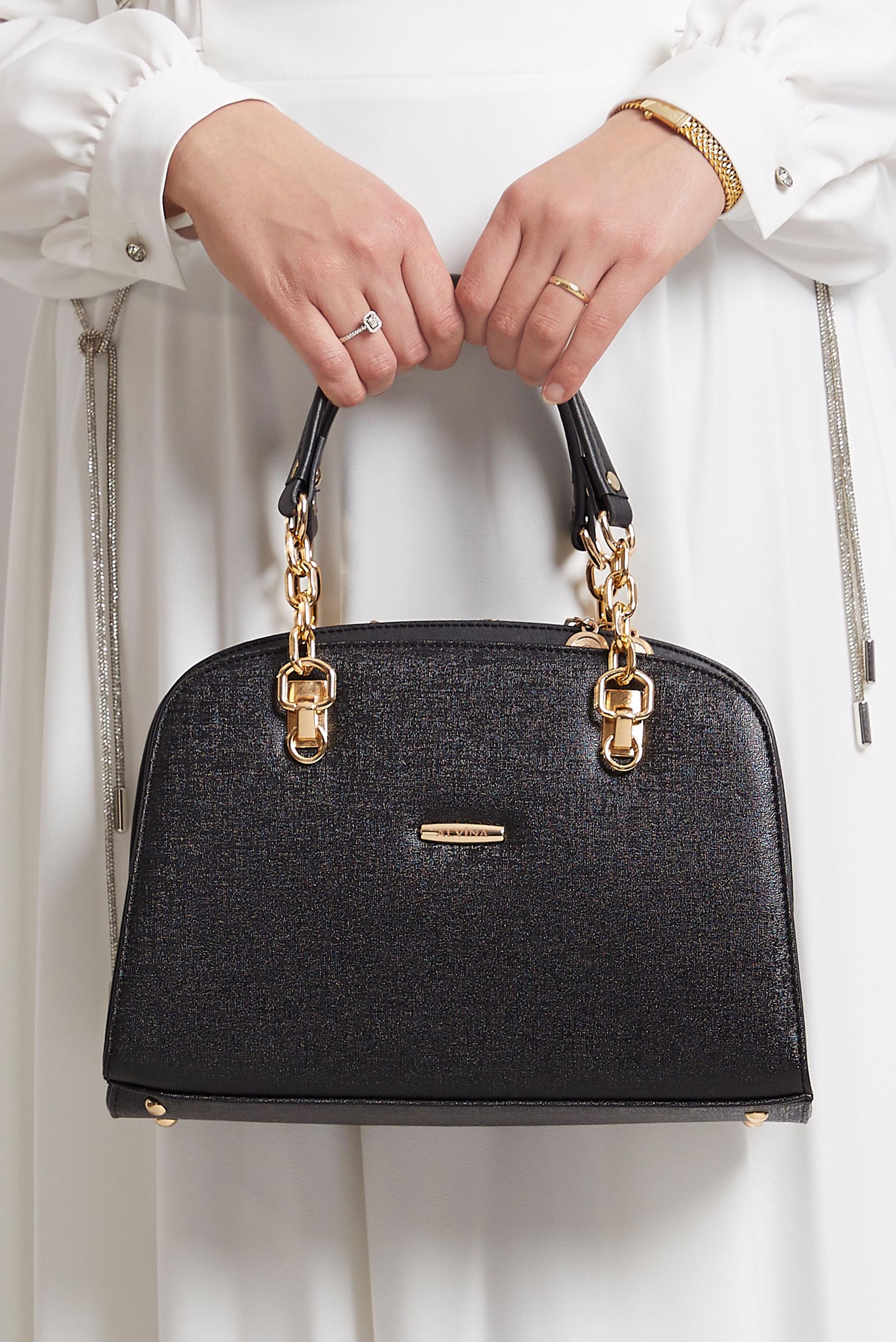 Tesettür giyim SİYAH ALVİNA ÇANTA 3028