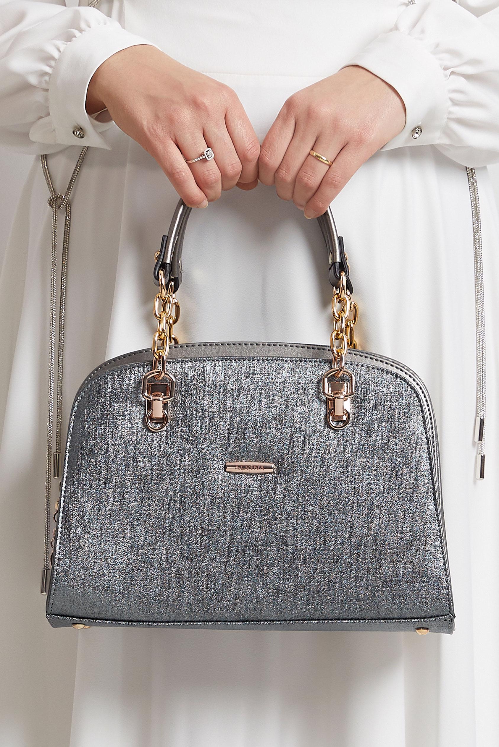 Tesettür giyim BEJ ALVİNA ÇANTA 3028