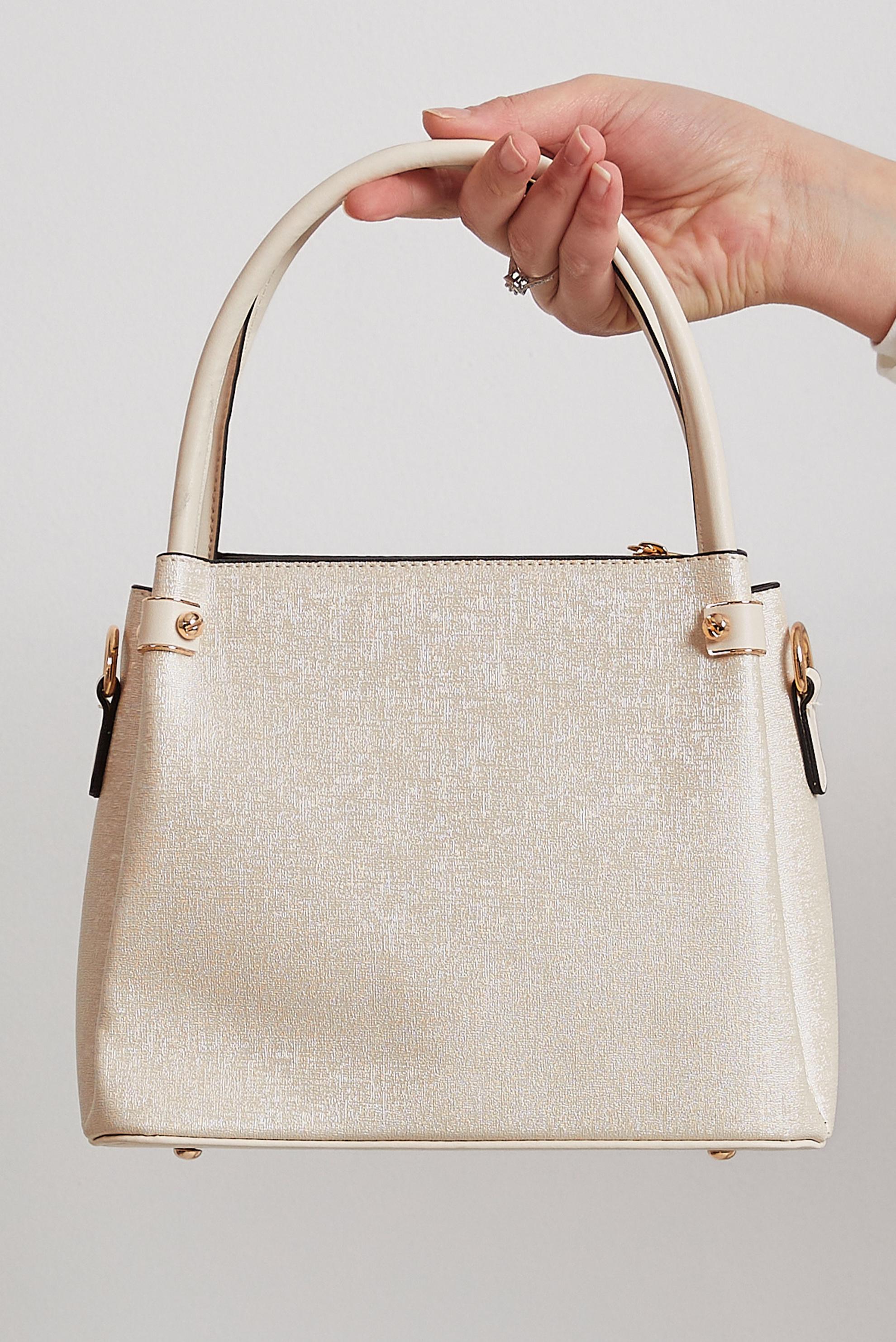 Tesettür giyim BEYAZ ALVİNA ÇANTA 3033-1