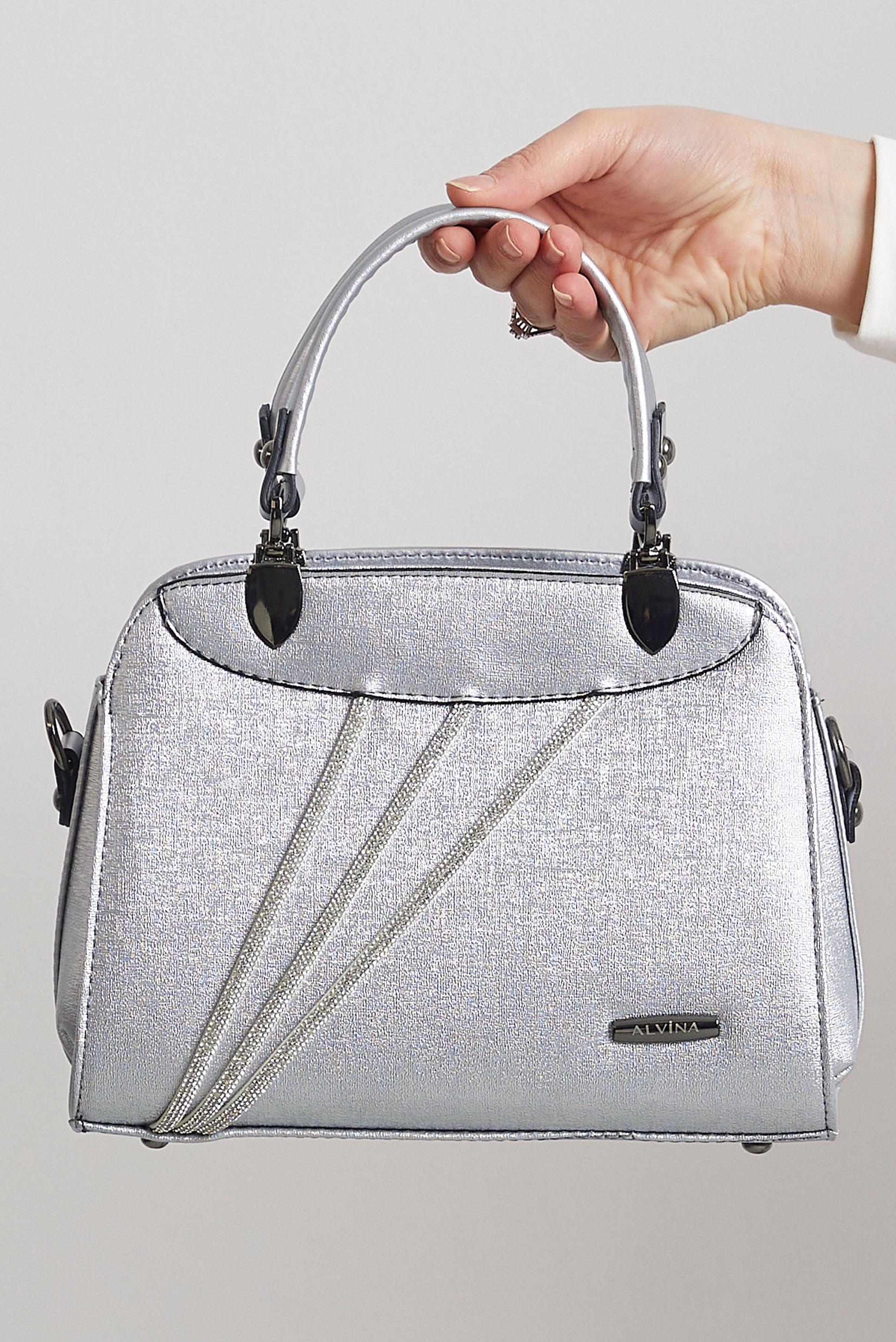 Tesettür giyim GÜMÜŞ ALVİNA ÇANTA 3043