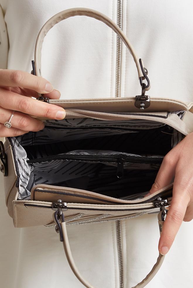 Tesettür giyim VİZON ALVİNA ÇANTA 3043 - ALVİNA