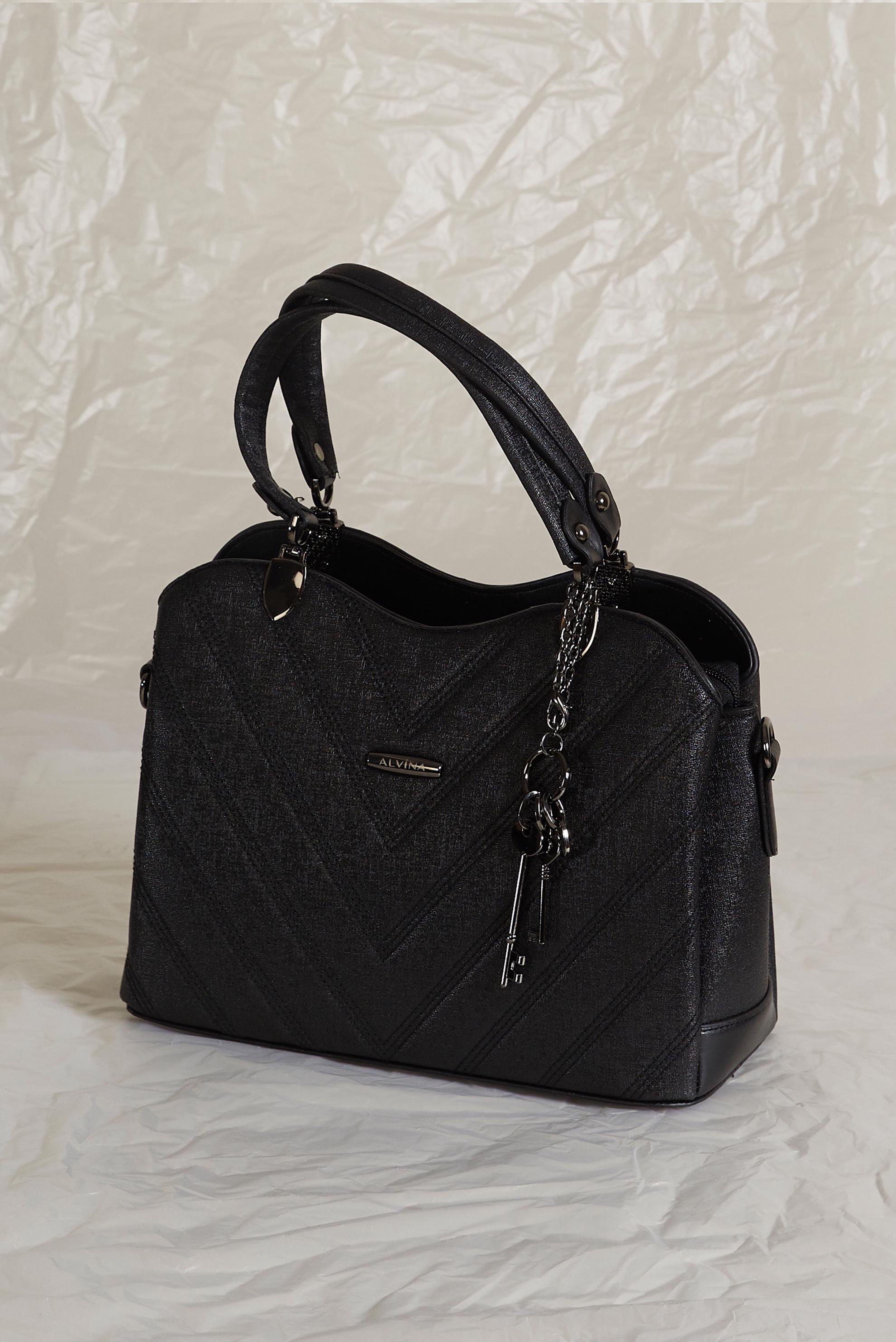 Tesettür giyim SİYAH ALVİNA AKSESUAR DETAYLI ÇANTA 3045