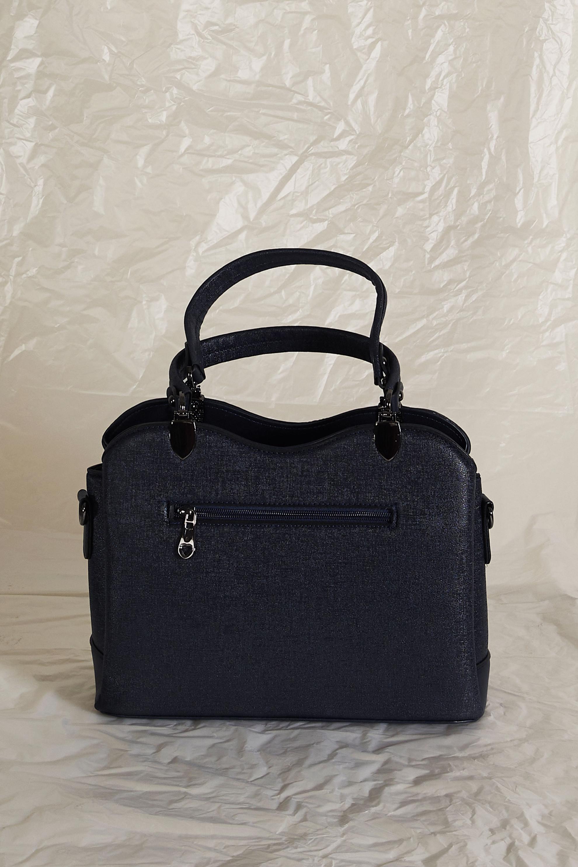 Tesettür giyim LACİVERT ALVİNA AKSESUAR DETAYLI ÇANTA 3045