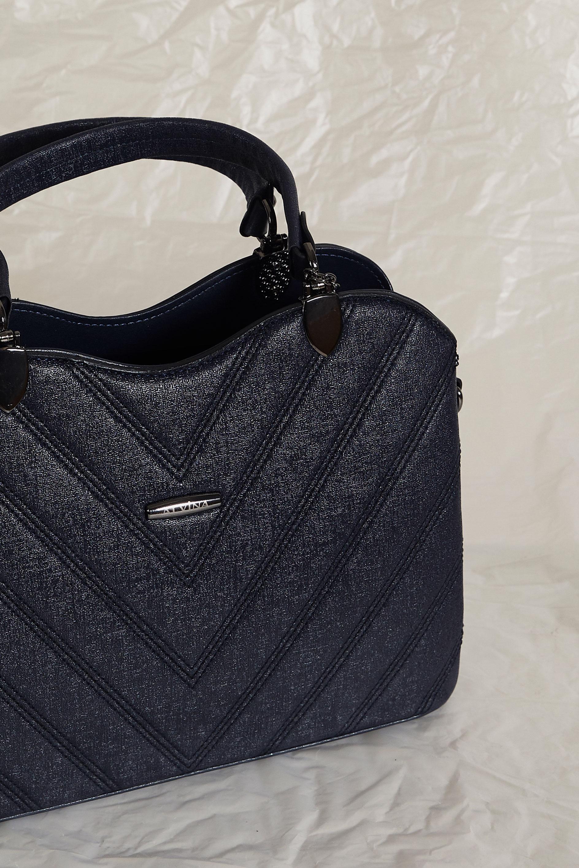 Tesettür giyim LACİVERT ALVİNA AKSESUAR DETAYLI ÇANTA 3045