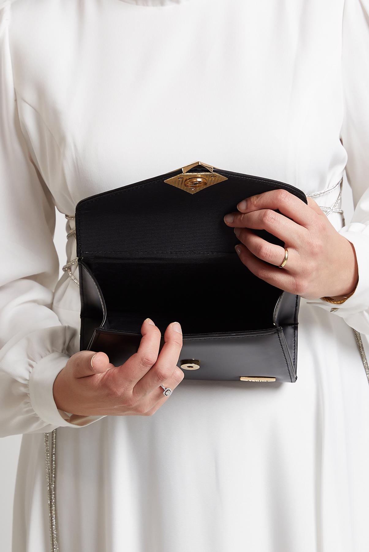 Tesettür giyim SİYAH ALVİNA ÇANTA 3069