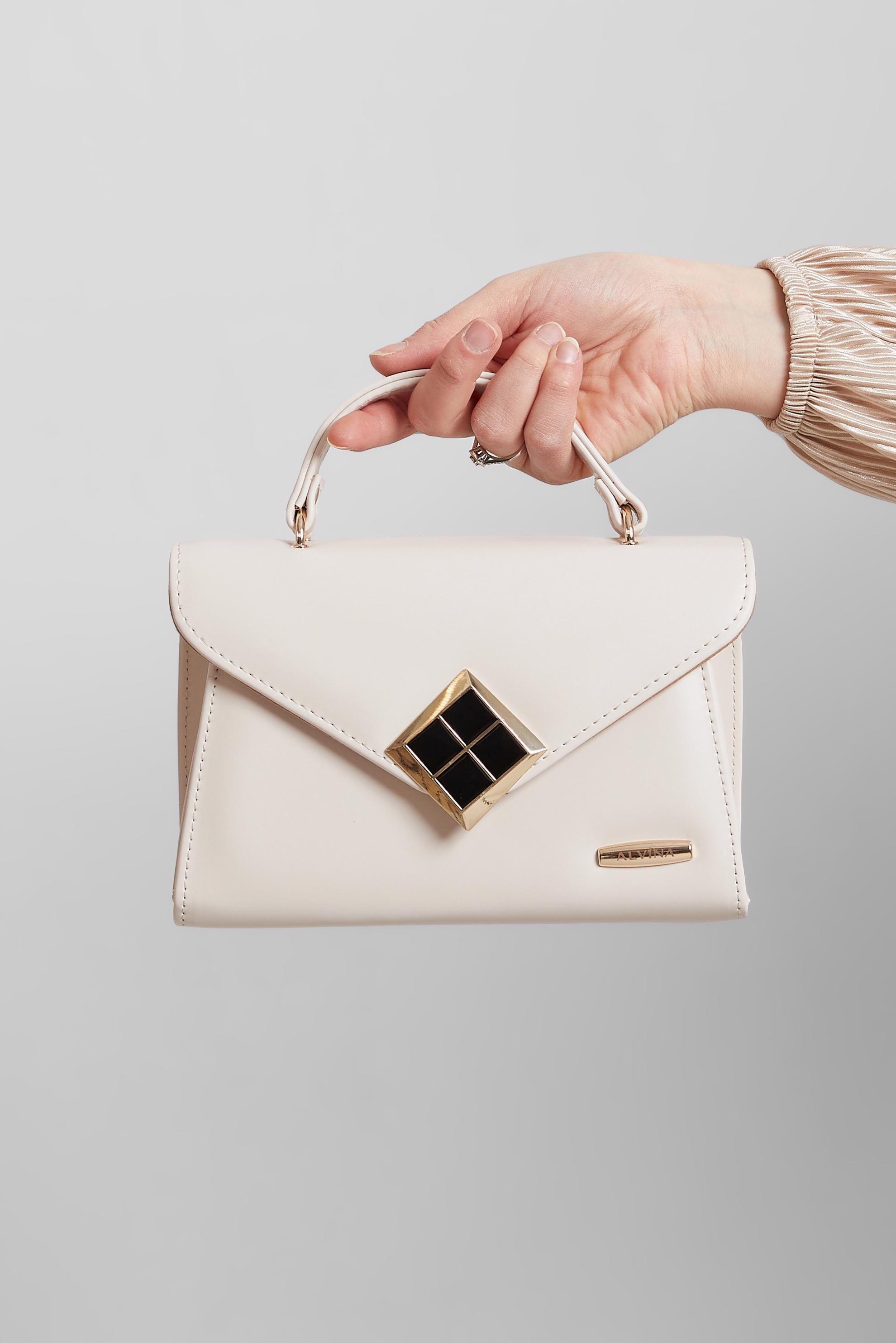 Tesettür giyim BEYAZ ALVİNA ÇANTA 3069