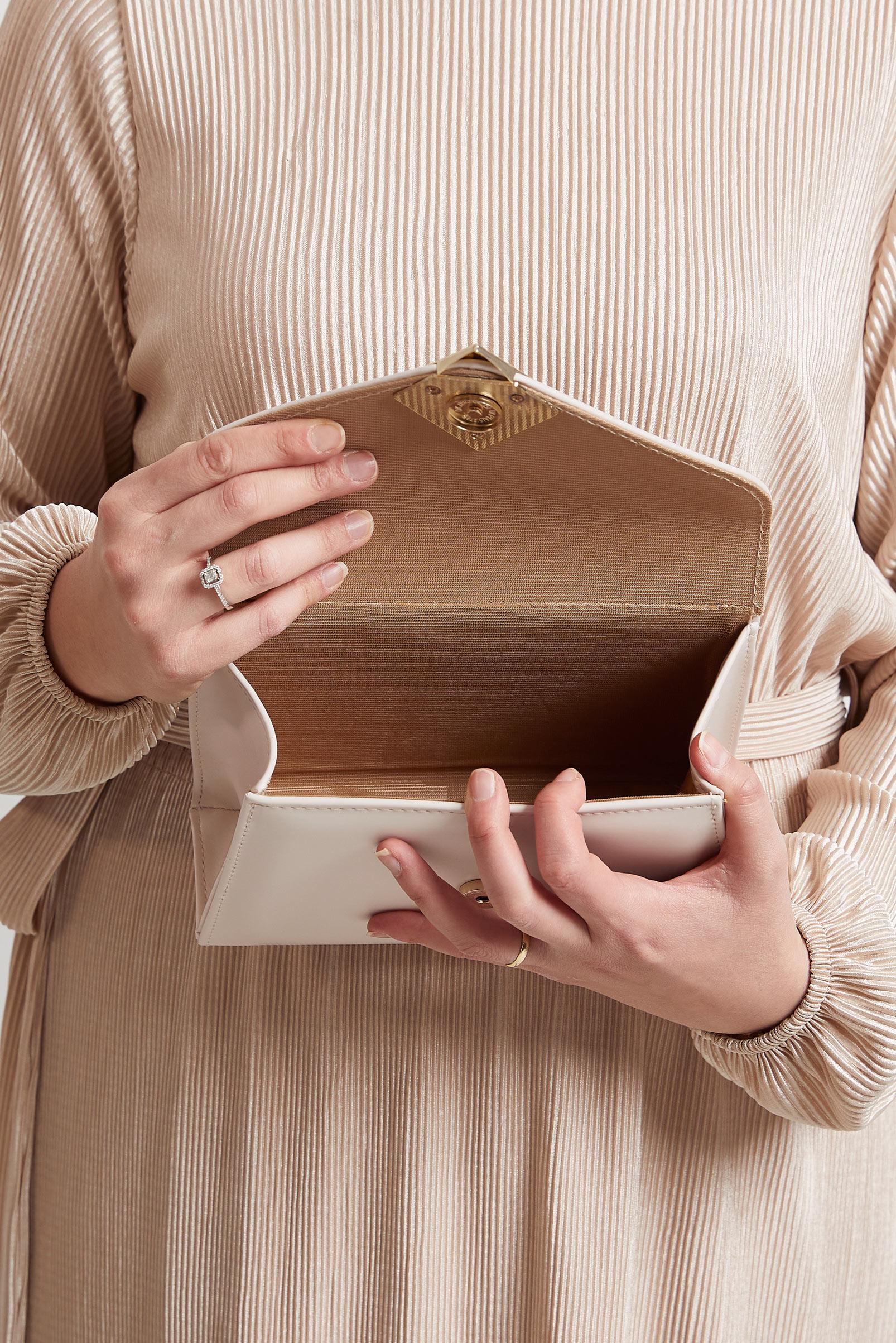 Tesettür giyim BEYAZ ALVİNA ÇANTA 3069