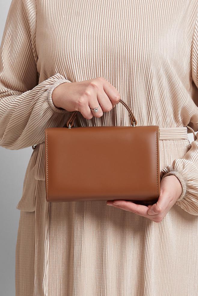 Tesettür giyim TABA ALVİNA ÇANTA 3069 - ALVİNA