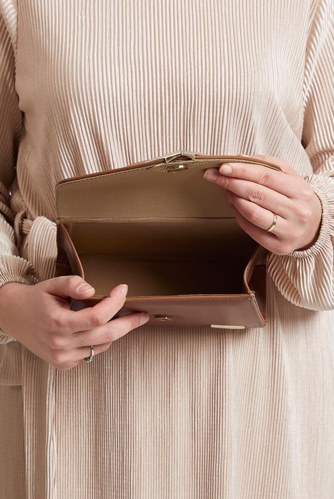 Tesettür giyim TABA ALVİNA ÇANTA 3069 - ALVİNA