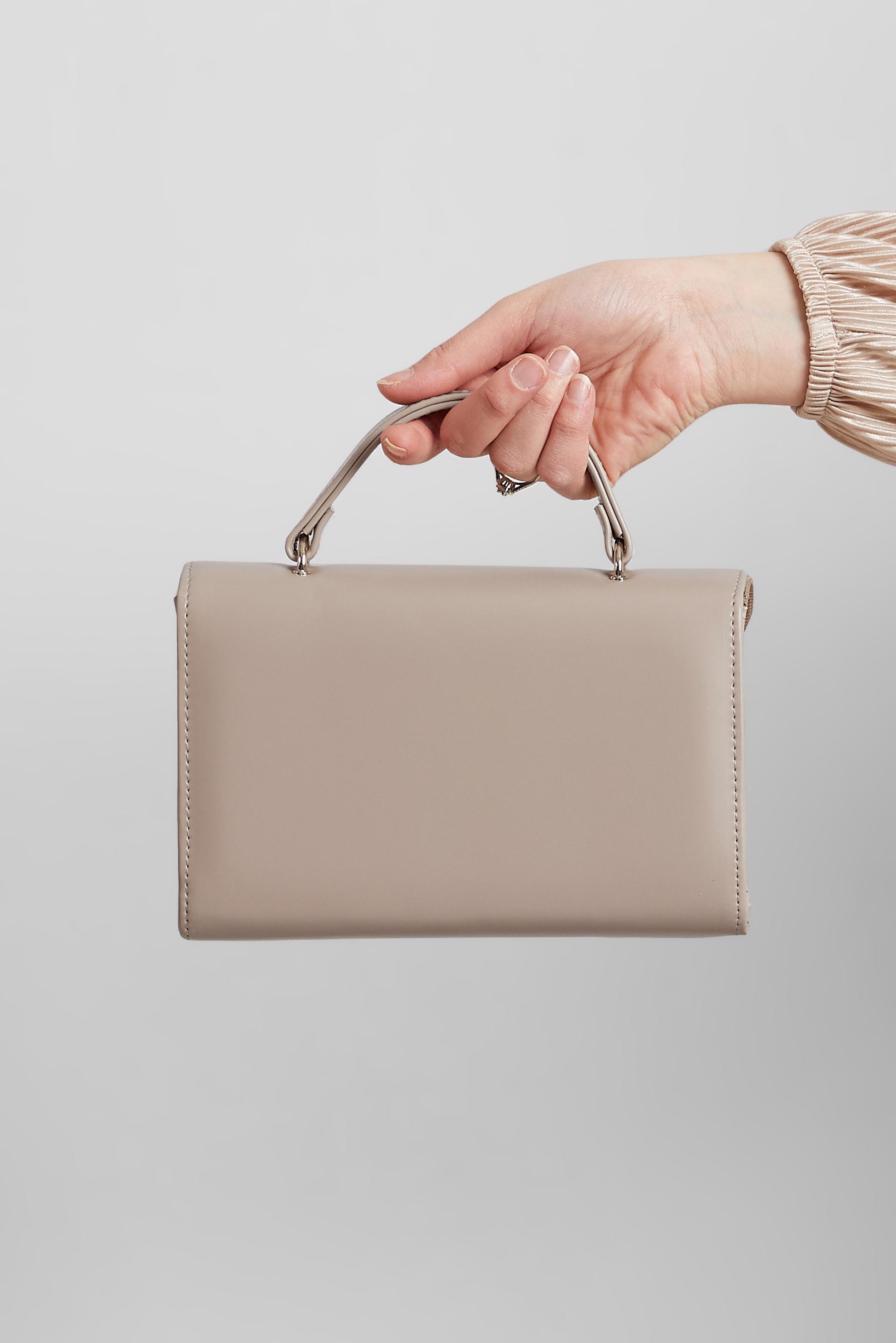 Tesettür giyim VİZON ALVİNA ÇANTA 3069