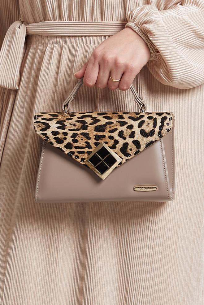 Tesettür giyim VİZON ALVİNA ÇANTA 3069 - ALVİNA