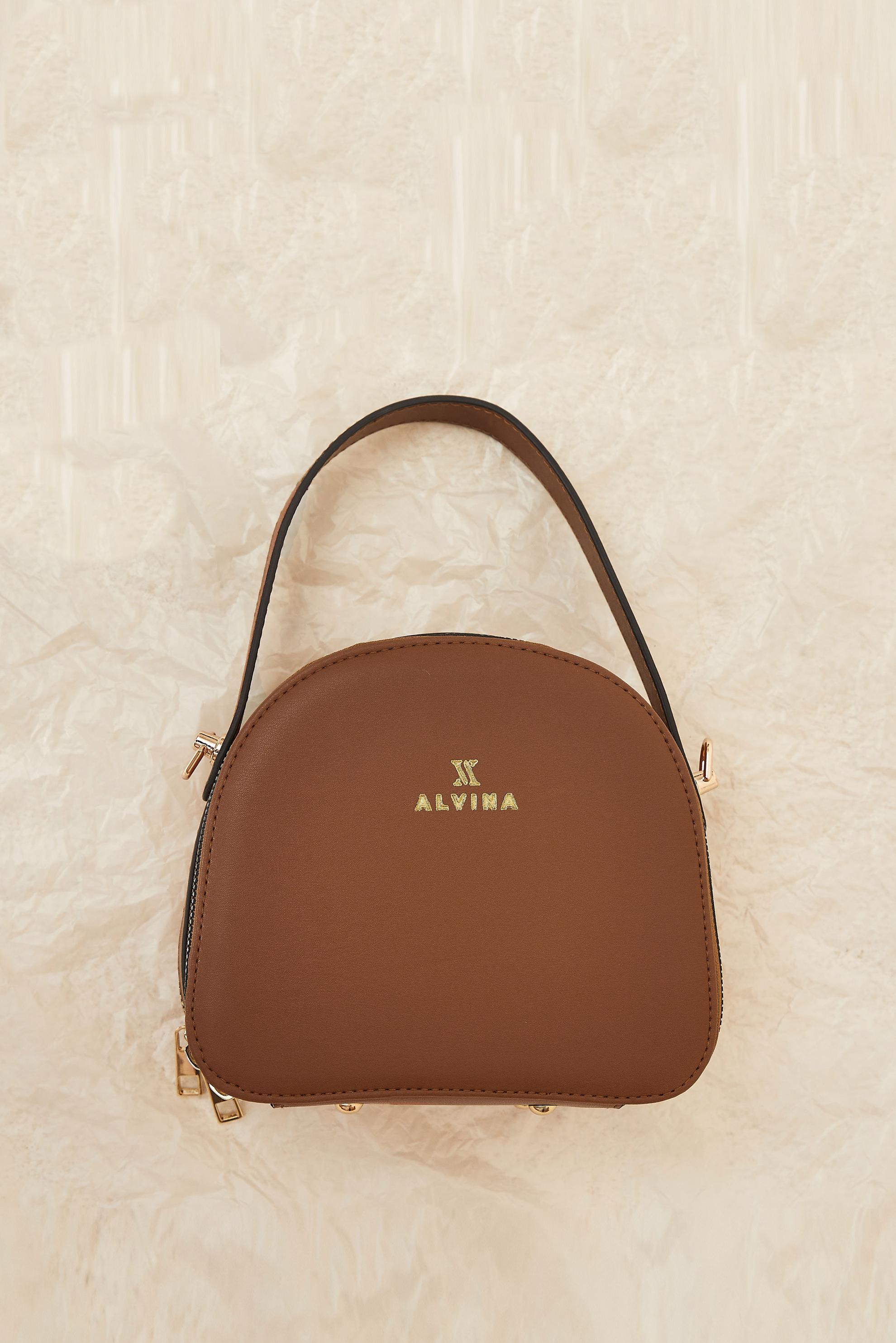 Tesettür giyim TABA ALVİNA ÇANTA 3072