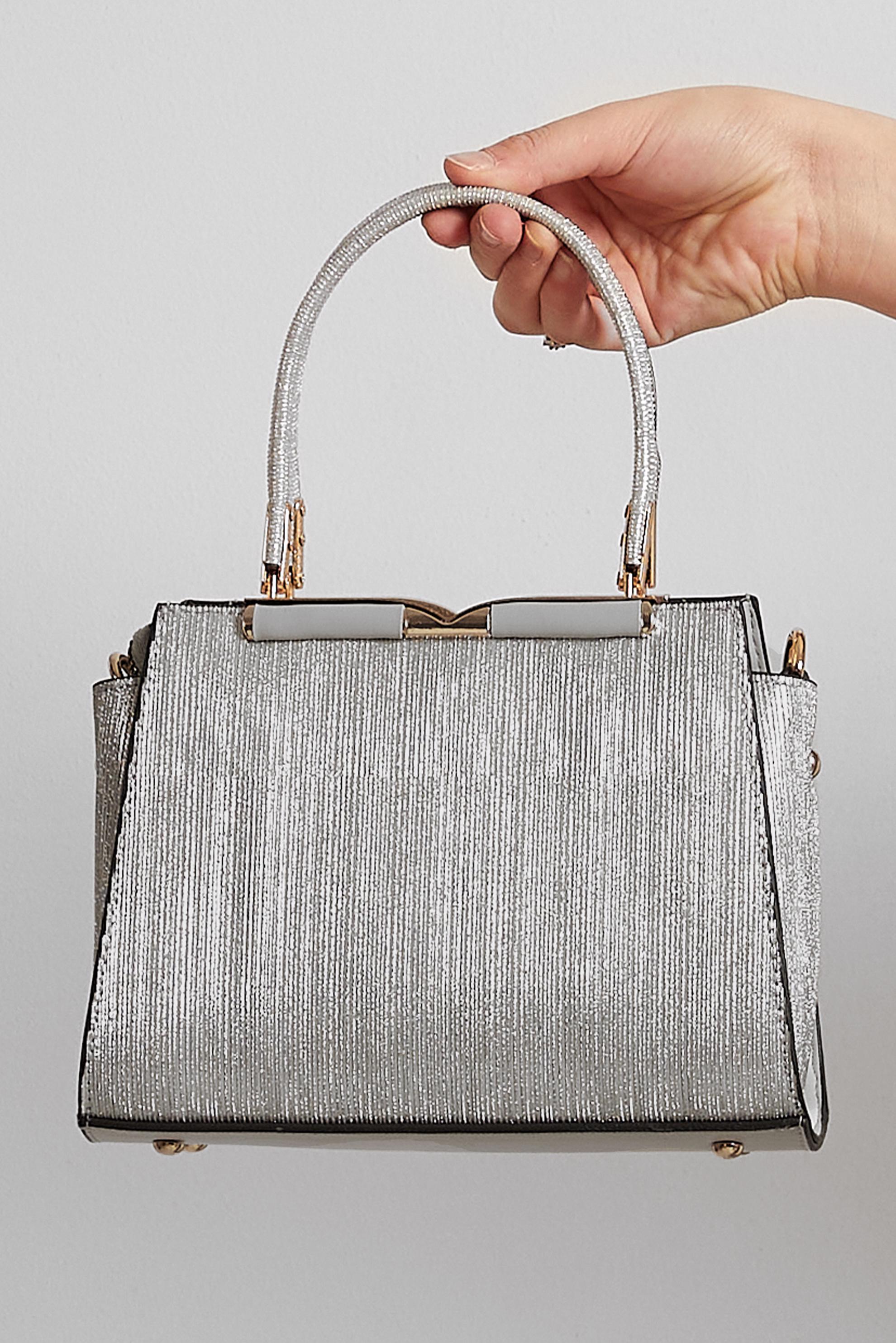 Tesettür giyim GÜMÜŞ ALVİNA ÇANTA 3095