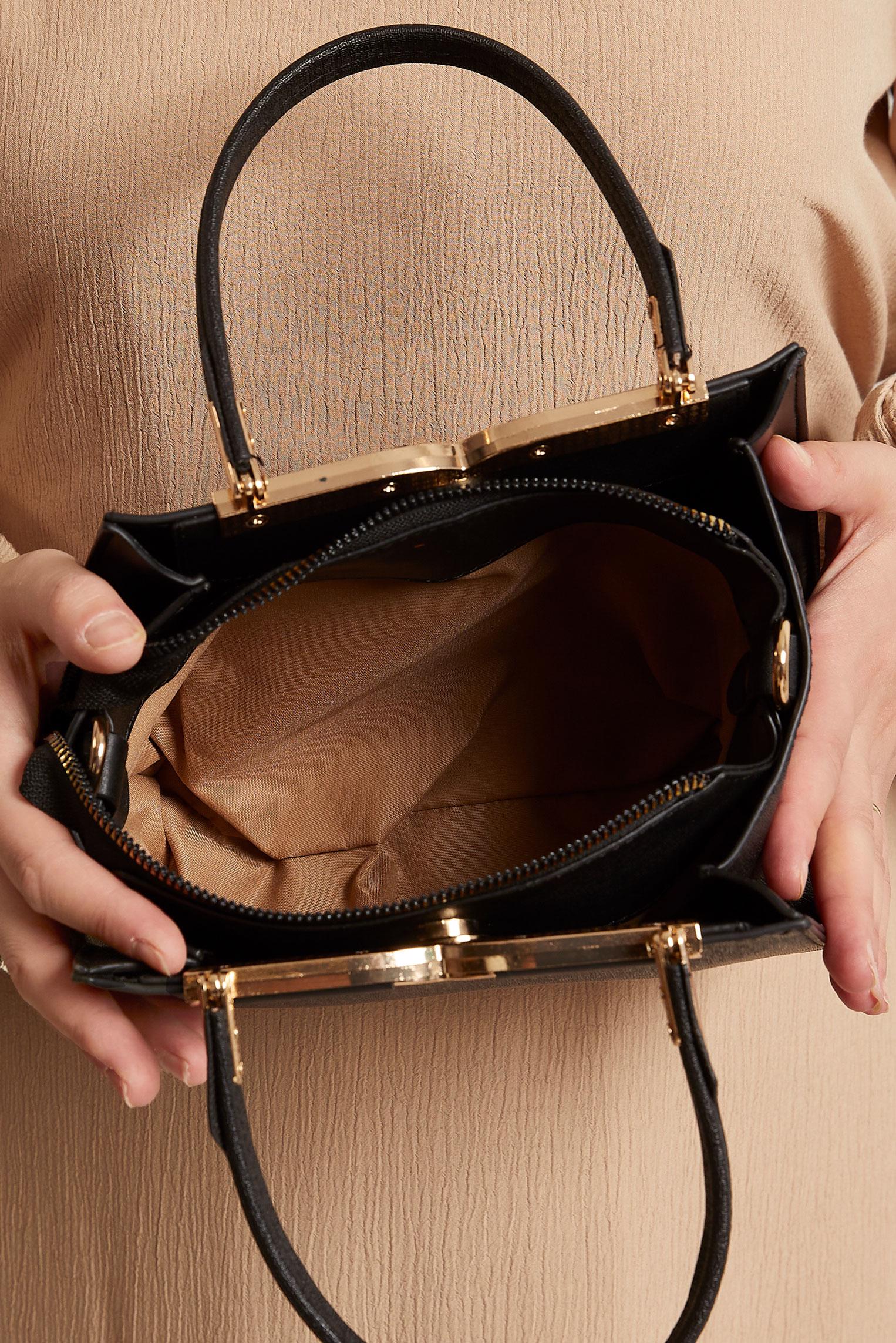 Tesettür giyim SİYAH ALVİNA ÇANTA 3095-1