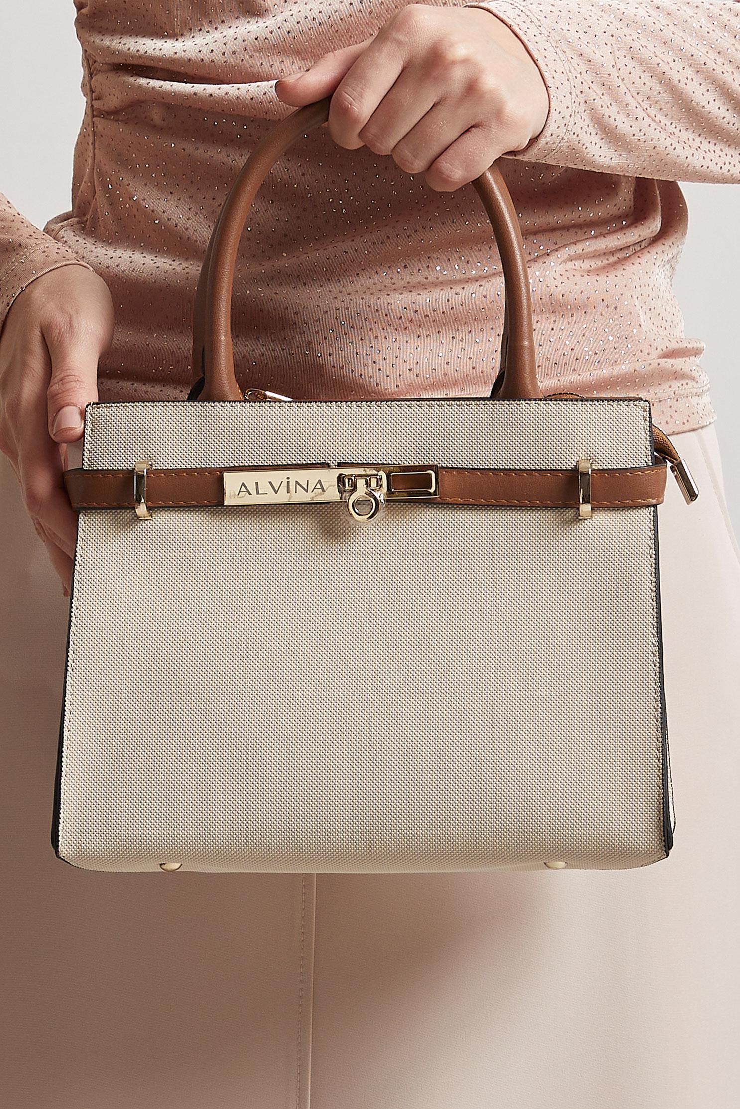 Tesettür giyim BEYAZ ALVİNA ÇANTA 3115