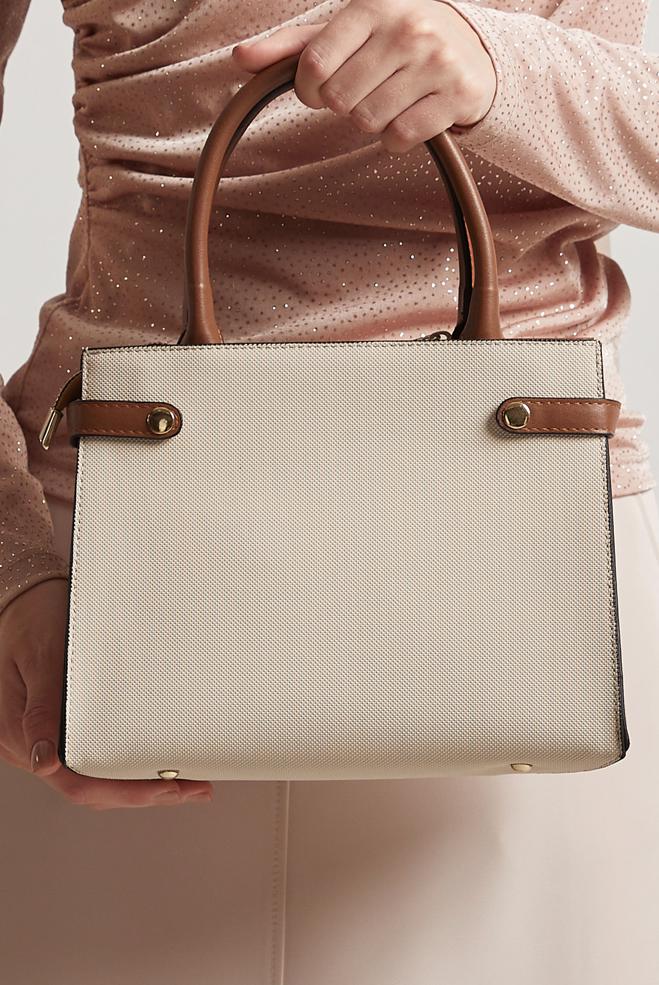 Tesettür giyim BEYAZ ALVİNA ÇANTA 3115 - ALVİNA