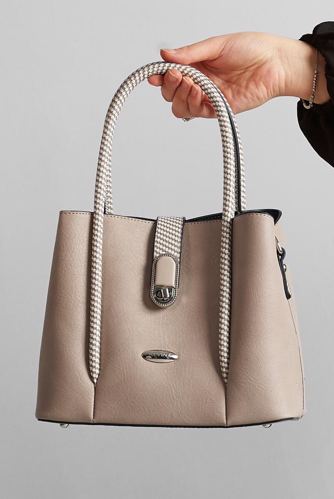 Tesettür giyim VİZON ALVİNA ÇANTA 3130 - ALVİNA