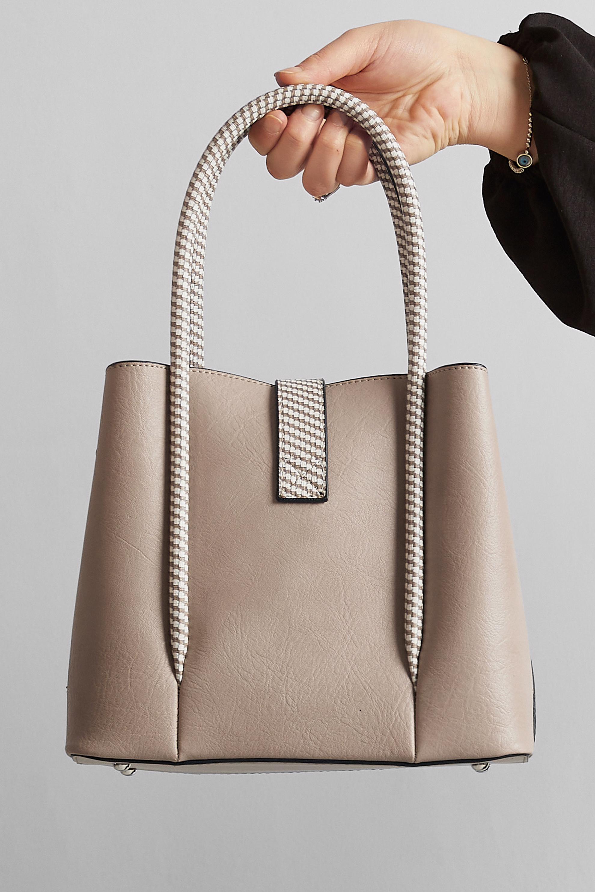 Tesettür giyim VİZON ALVİNA ÇANTA 3130