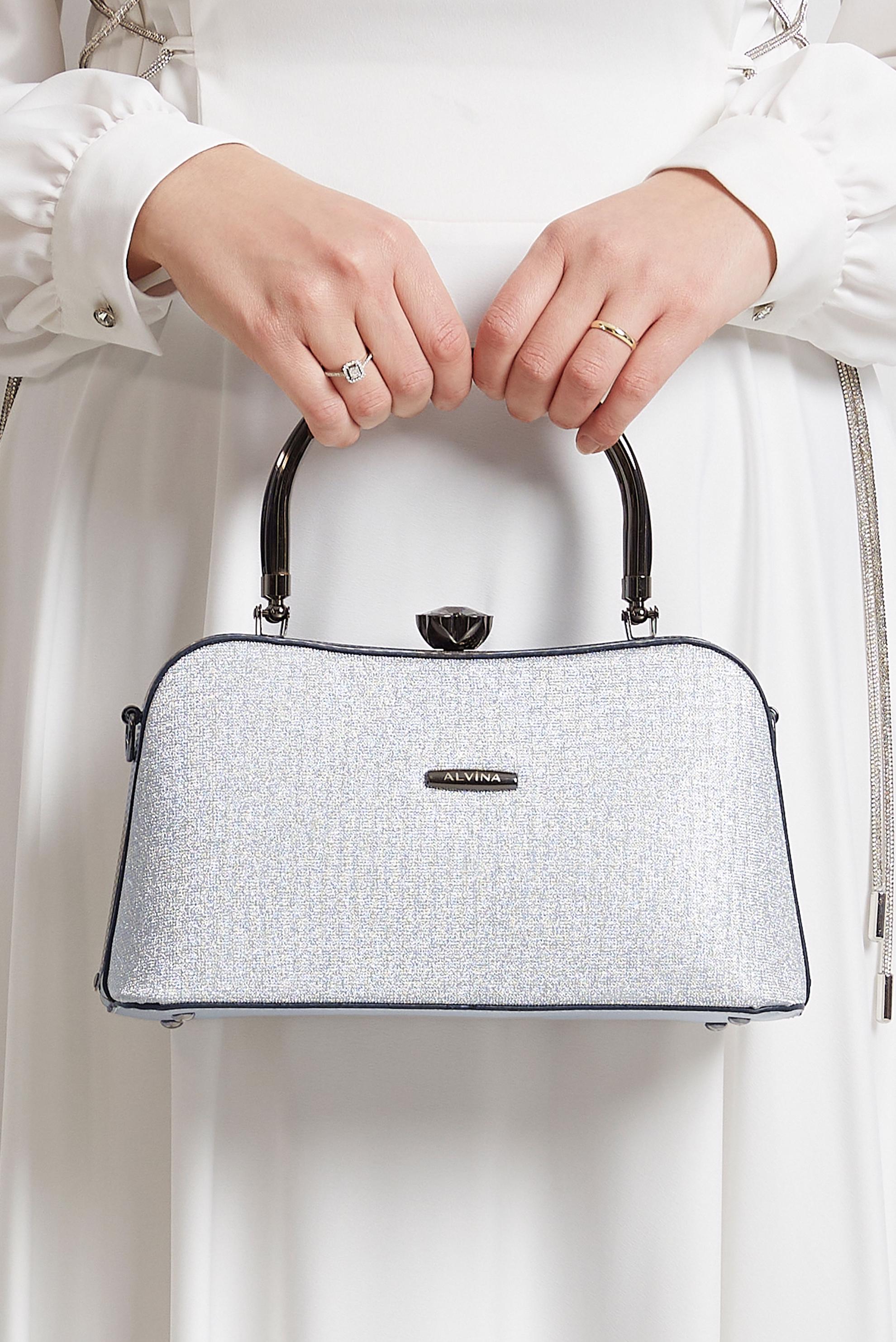 Tesettür giyim GÜMÜŞ ALVİNA ÇANTA 3150
