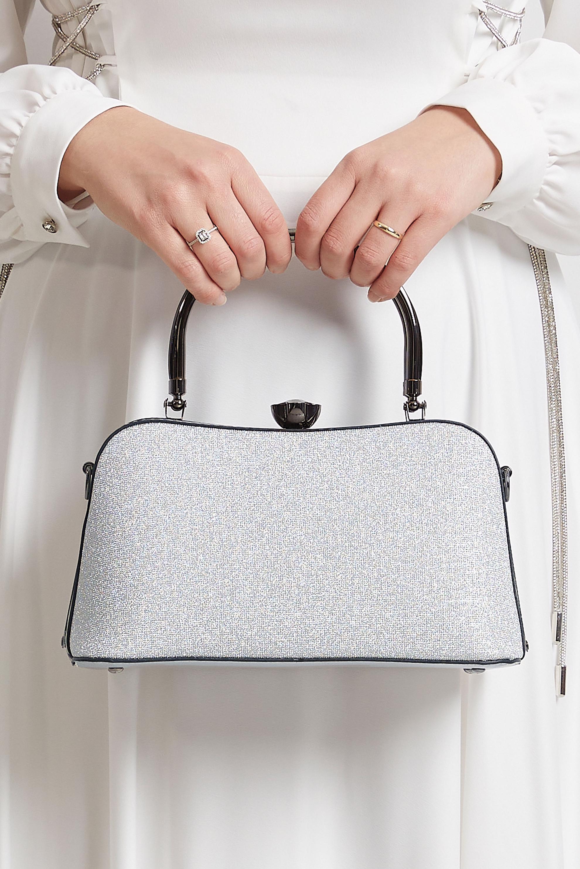 Tesettür giyim GÜMÜŞ ALVİNA ÇANTA 3150