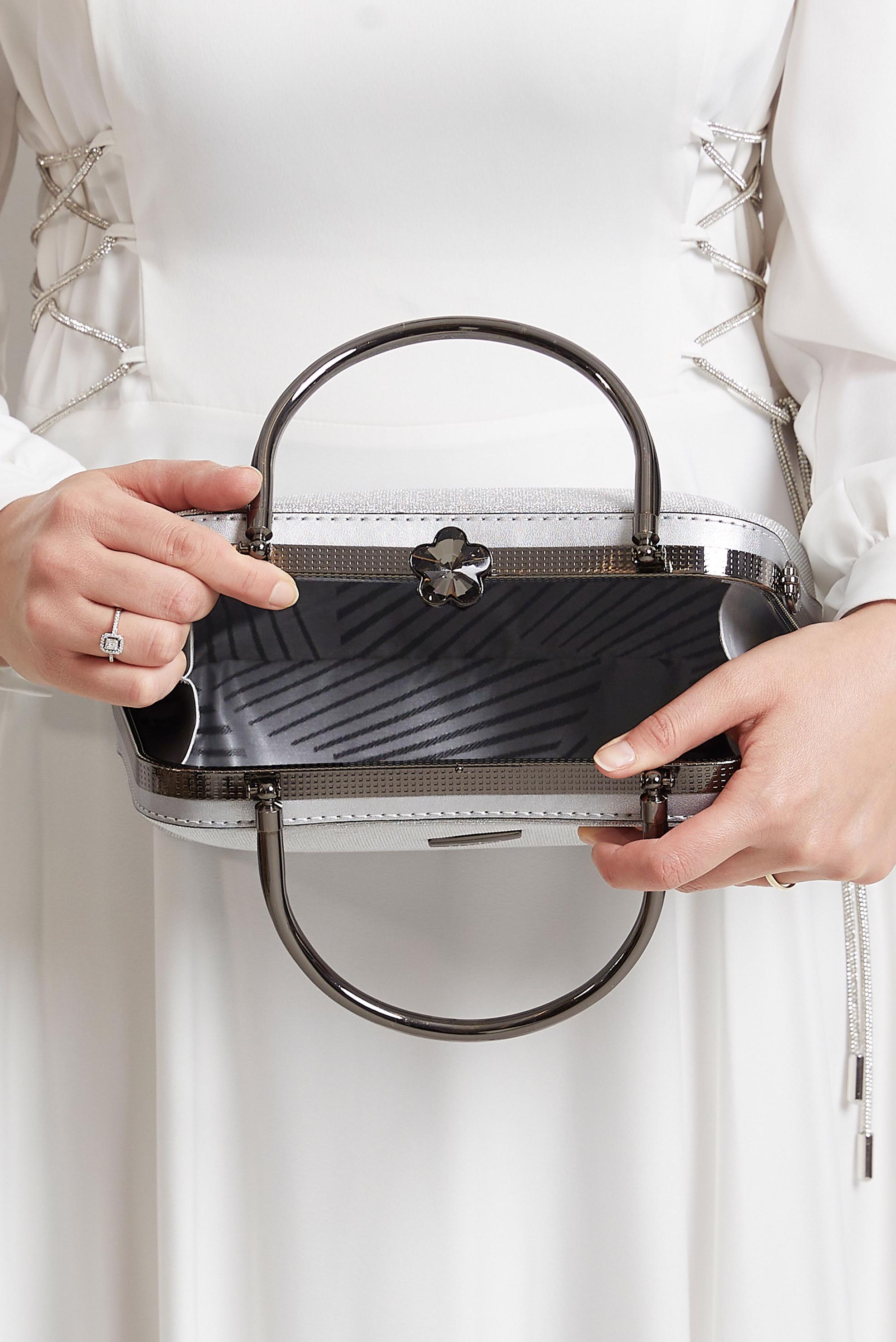 Tesettür giyim GÜMÜŞ ALVİNA ÇANTA 3150