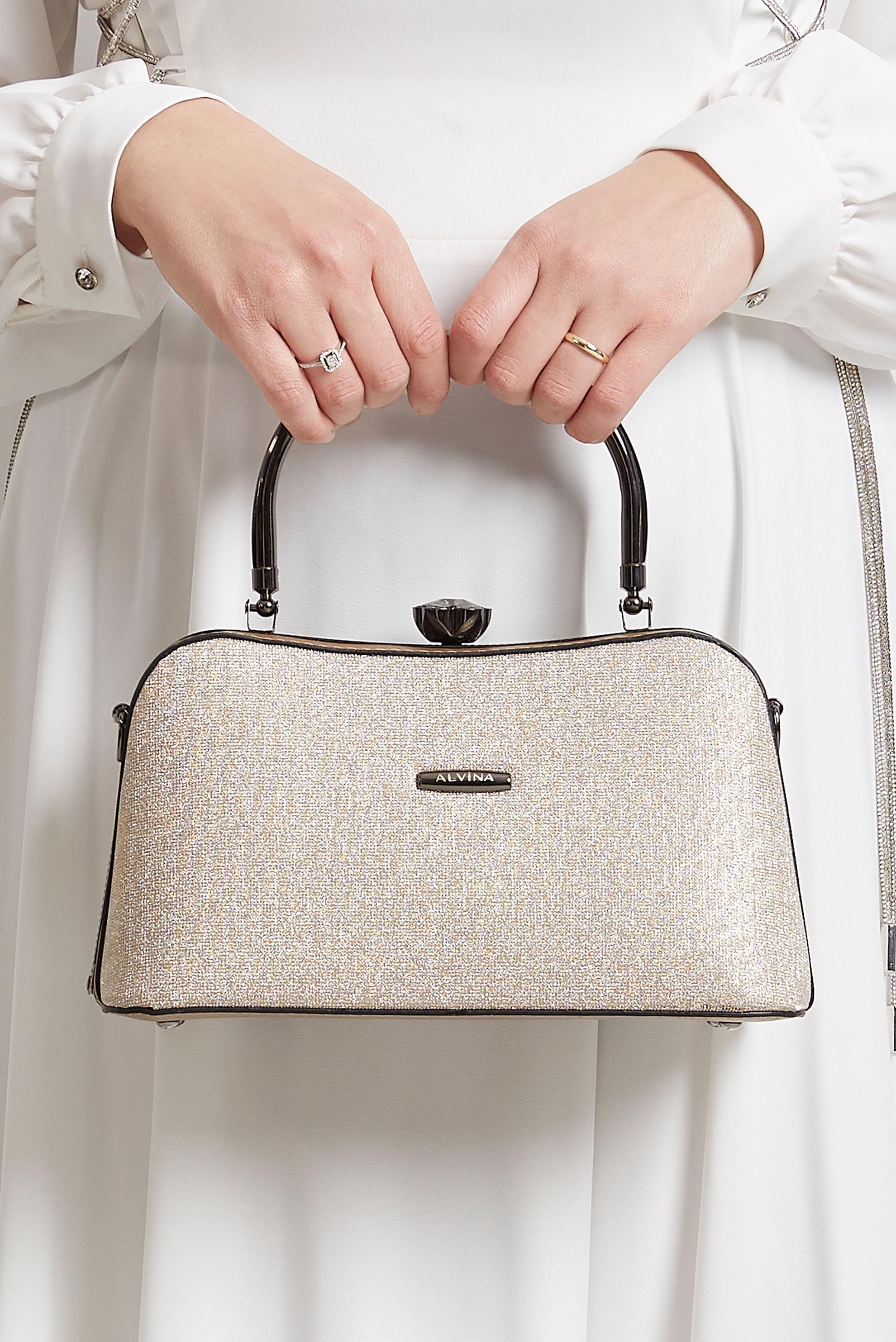 Tesettür giyim ALTIN ALVİNA ÇANTA 3150