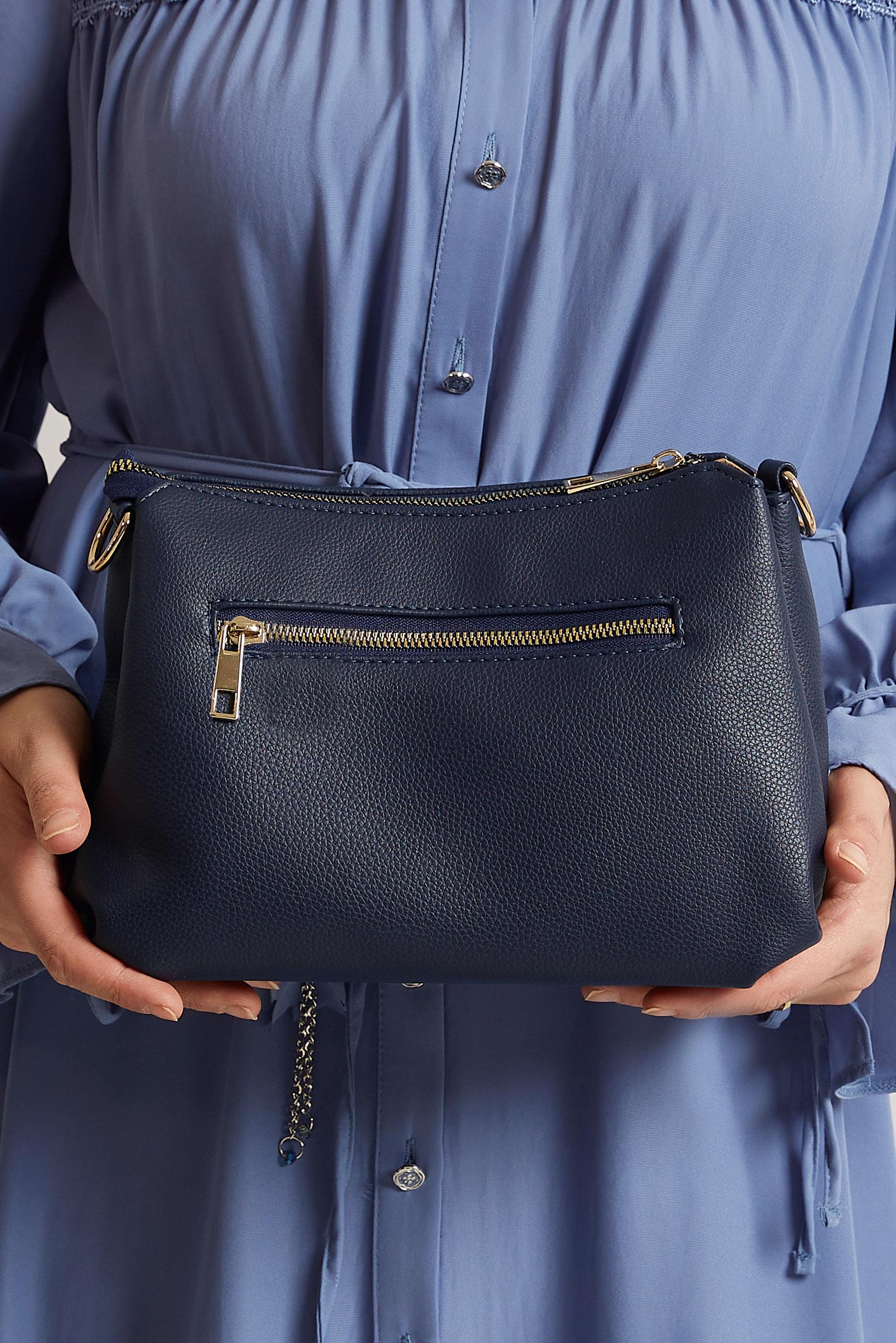 Tesettür giyim LACİVERT ALVİNA ÇANTA 3170