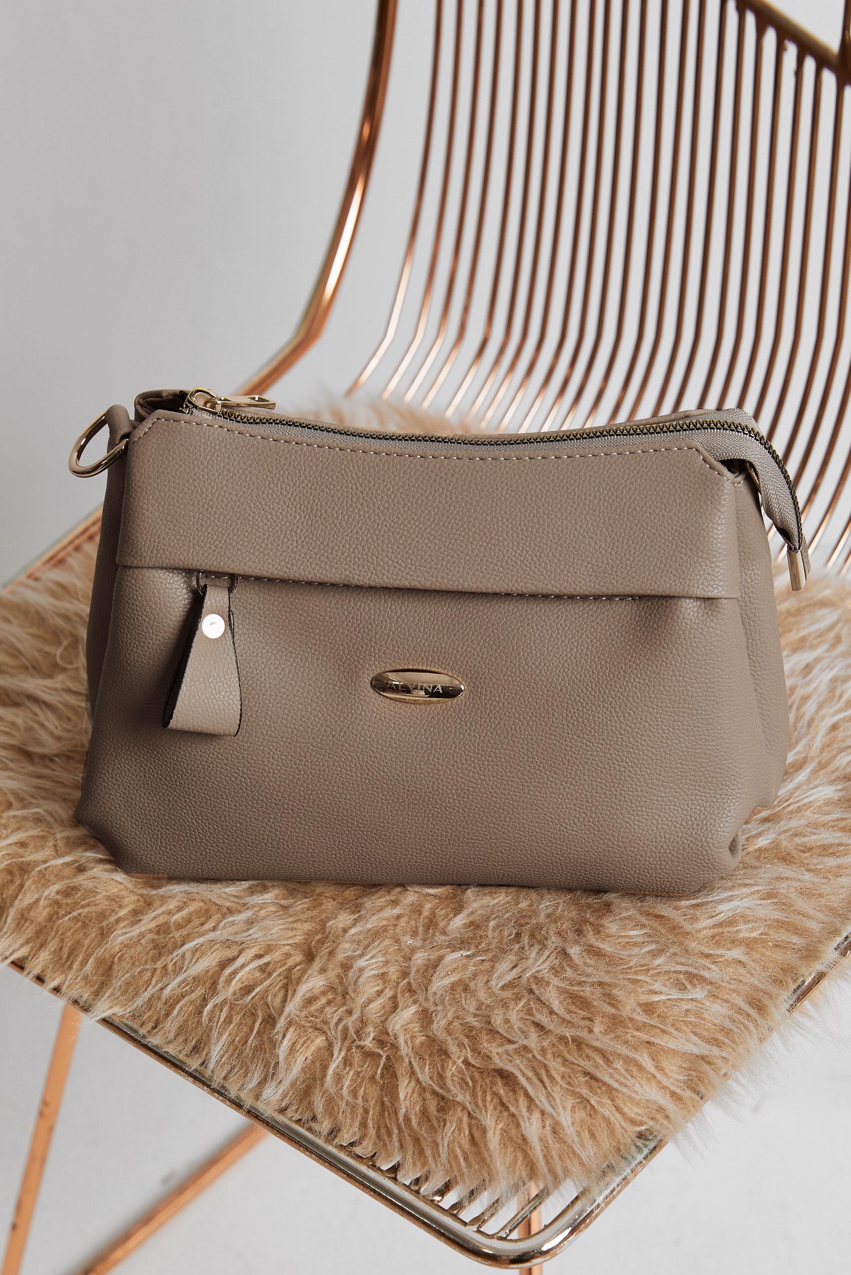 Tesettür giyim VİZON ALVİNA ÇANTA 3170