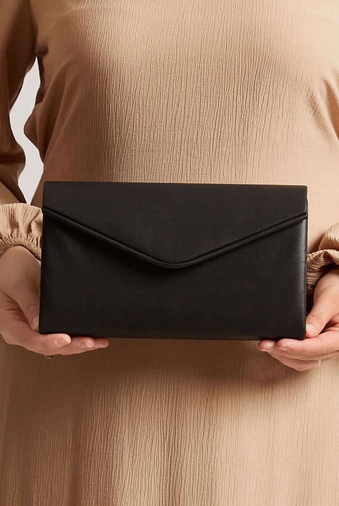 Tesettür giyim SİYAH ALVİNA ABİYE ÇANTA 408 - ALVİNA