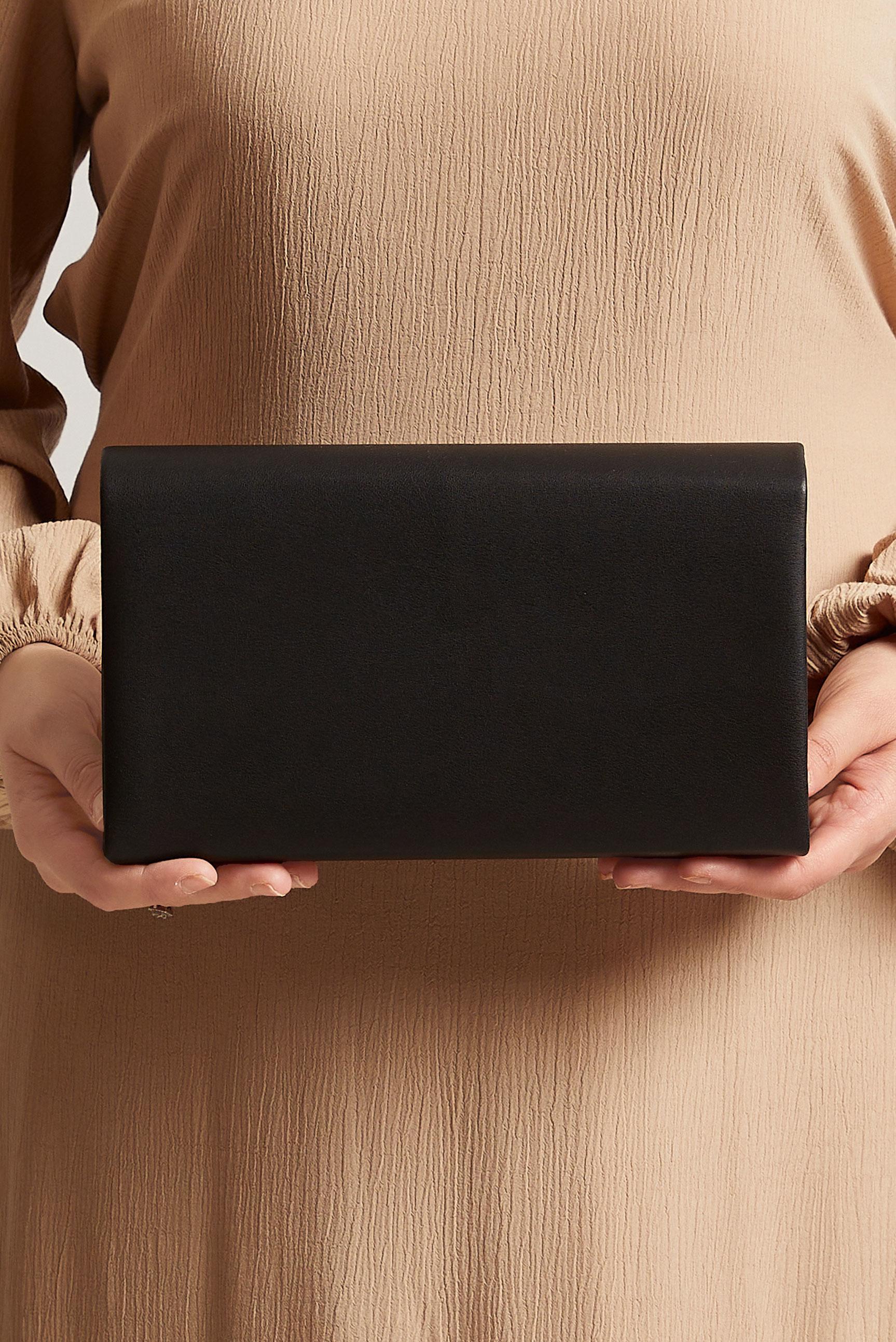 Tesettür giyim SİYAH ALVİNA ABİYE ÇANTA 408