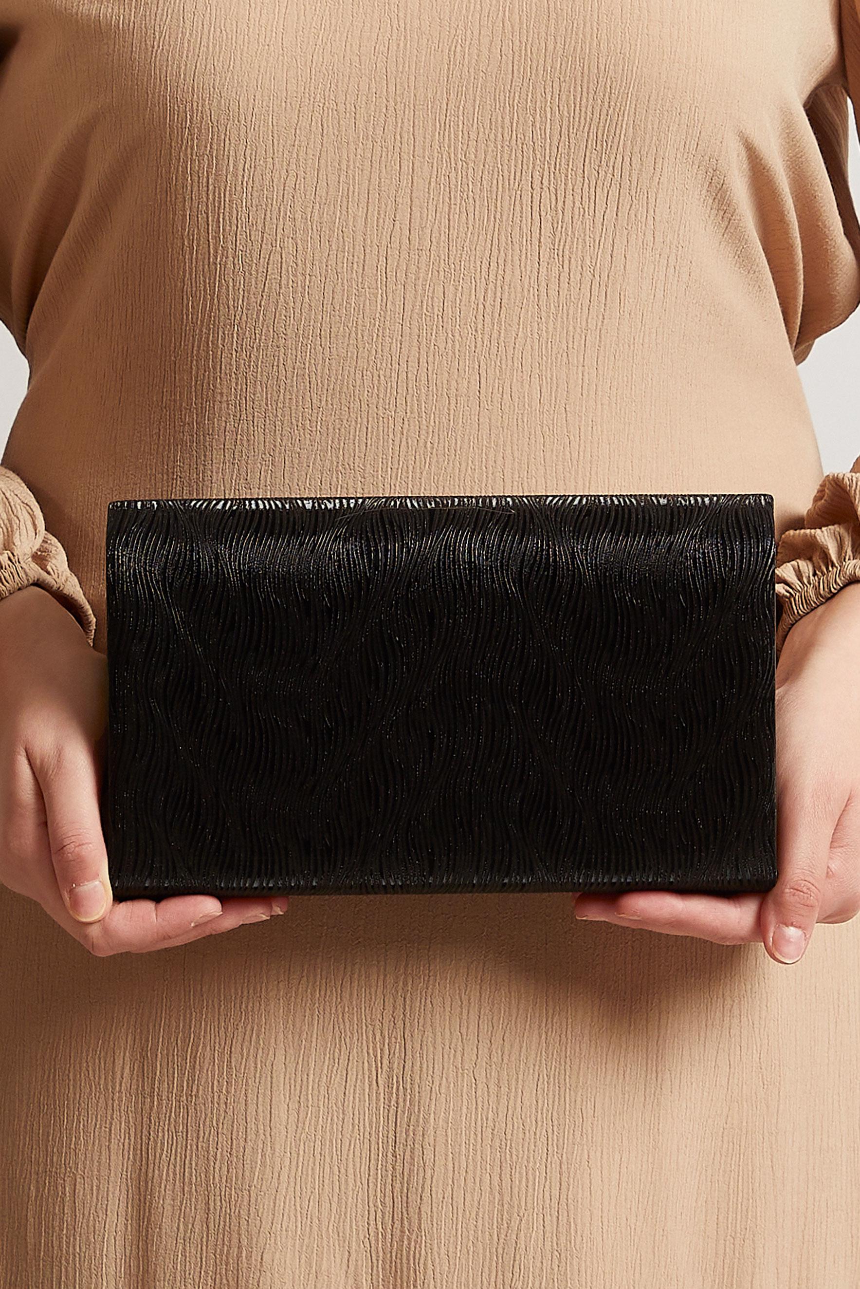 Tesettür giyim SİYAH ALVİNA ABİYE ÇANTA 411