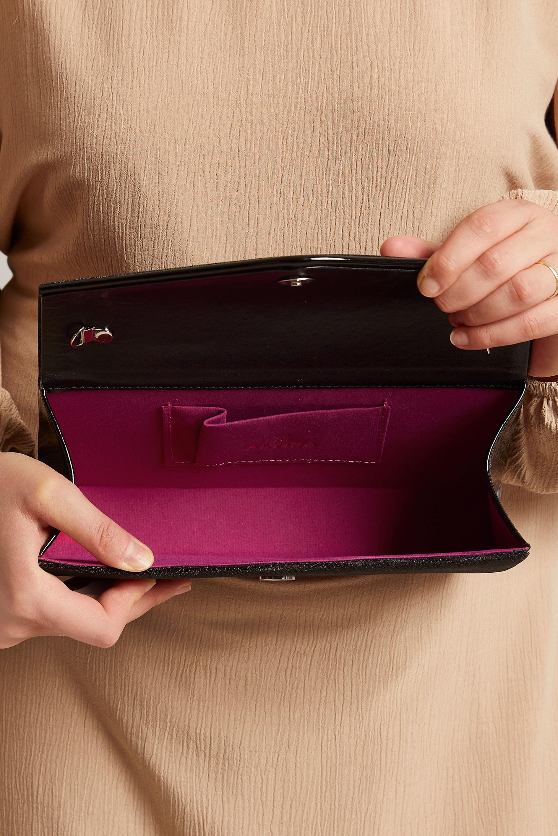 Tesettür giyim SİYAH ALVİNA ABİYE ÇANTA 412