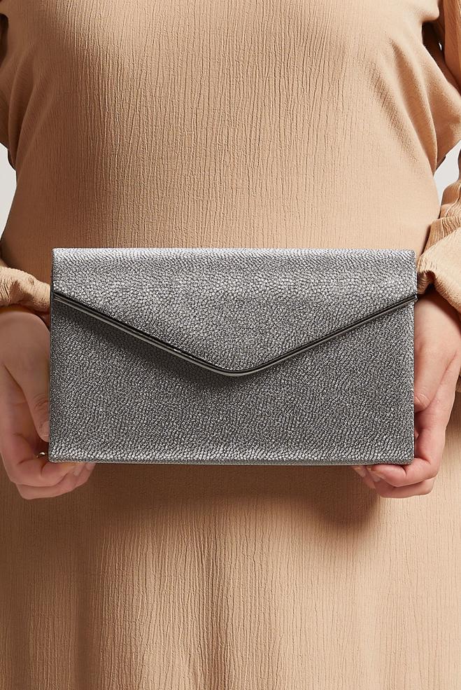 Tesettür giyim BEJ ALVİNA ABİYE ÇANTA 412 - ALVİNA