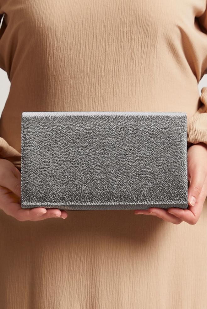 Tesettür giyim BEJ ALVİNA ABİYE ÇANTA 412 - ALVİNA