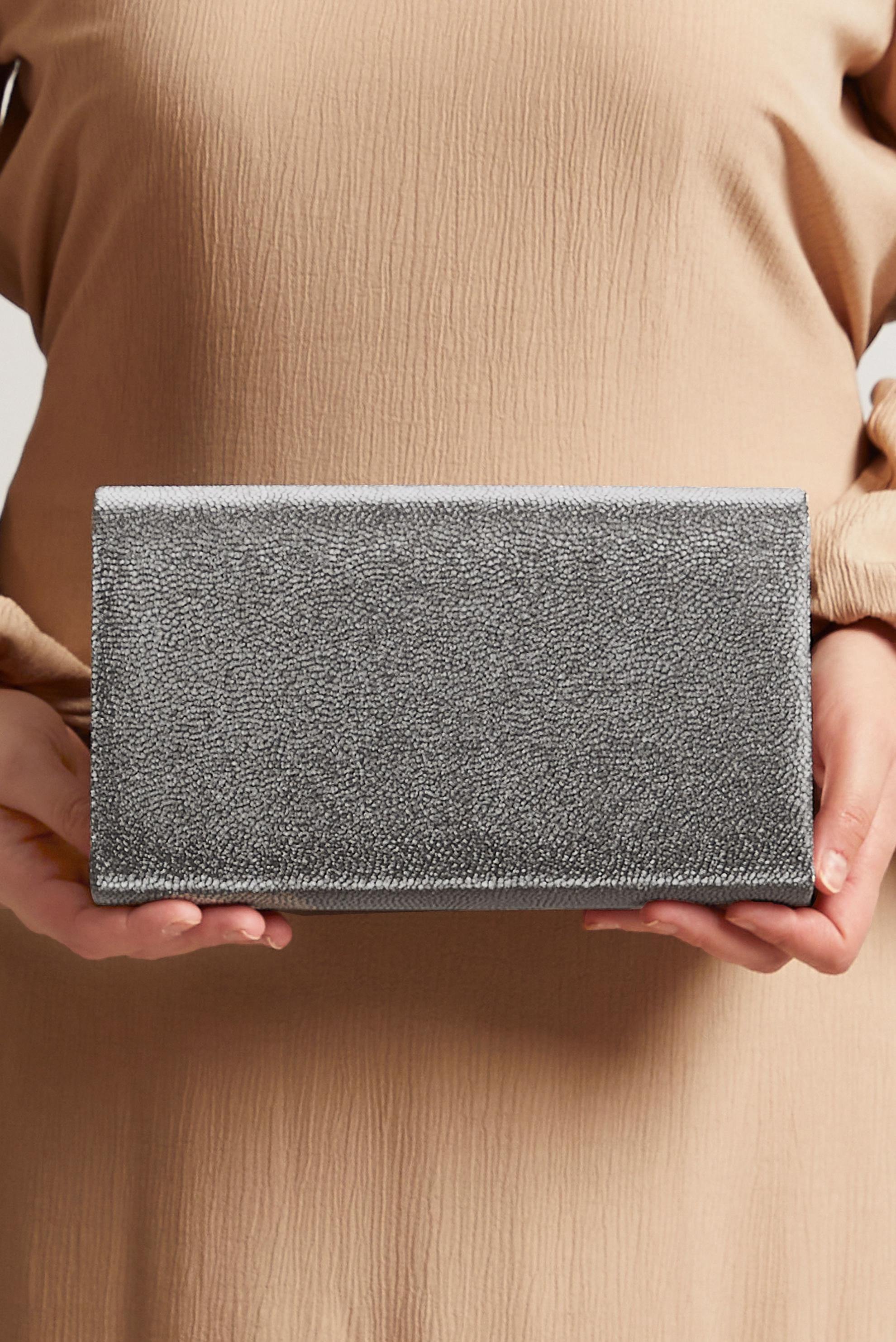 Tesettür giyim BEJ ALVİNA ABİYE ÇANTA 412