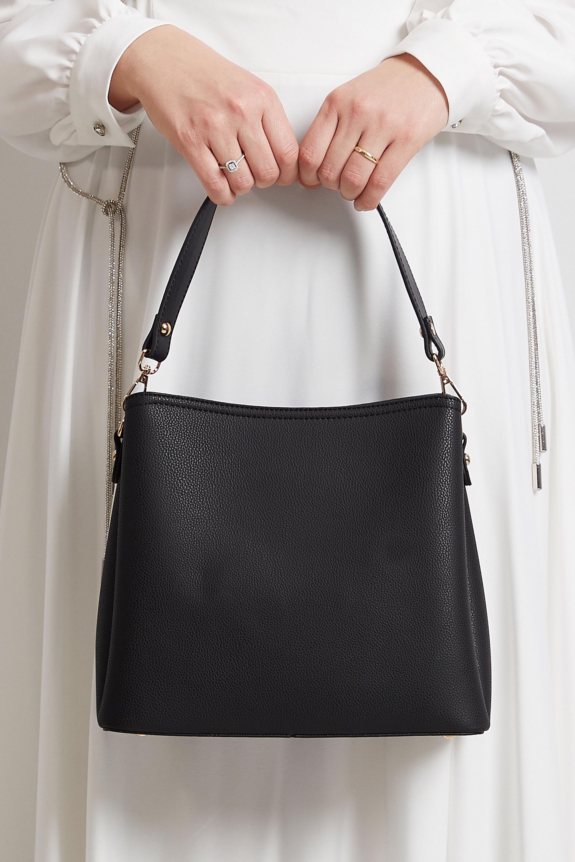 Tesettür giyim SİYAH ALVİNA ÇANTA 9020