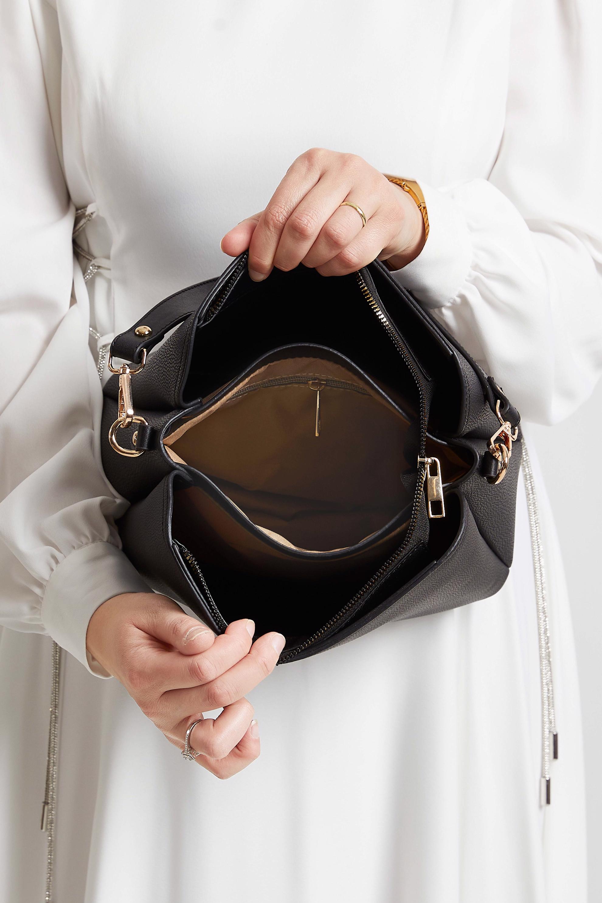 Tesettür giyim SİYAH ALVİNA ÇANTA 9020