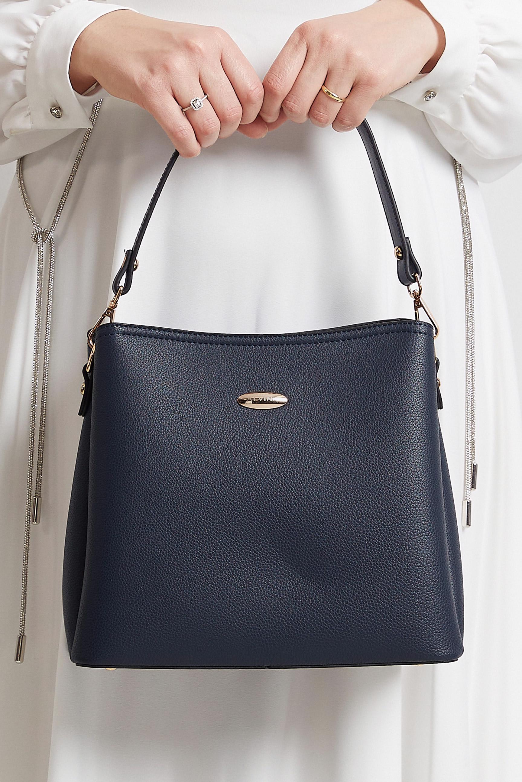 Tesettür giyim LACİVERT ALVİNA ÇANTA 9020