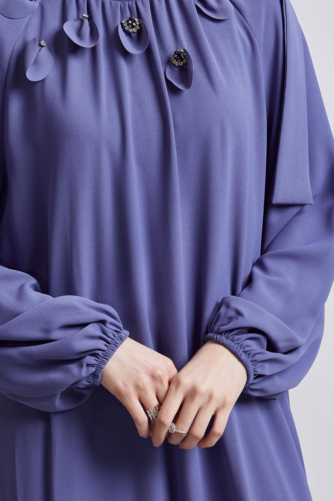 Tesettür giyim MÜRDÜM SALAŞ ELBİSE 44675