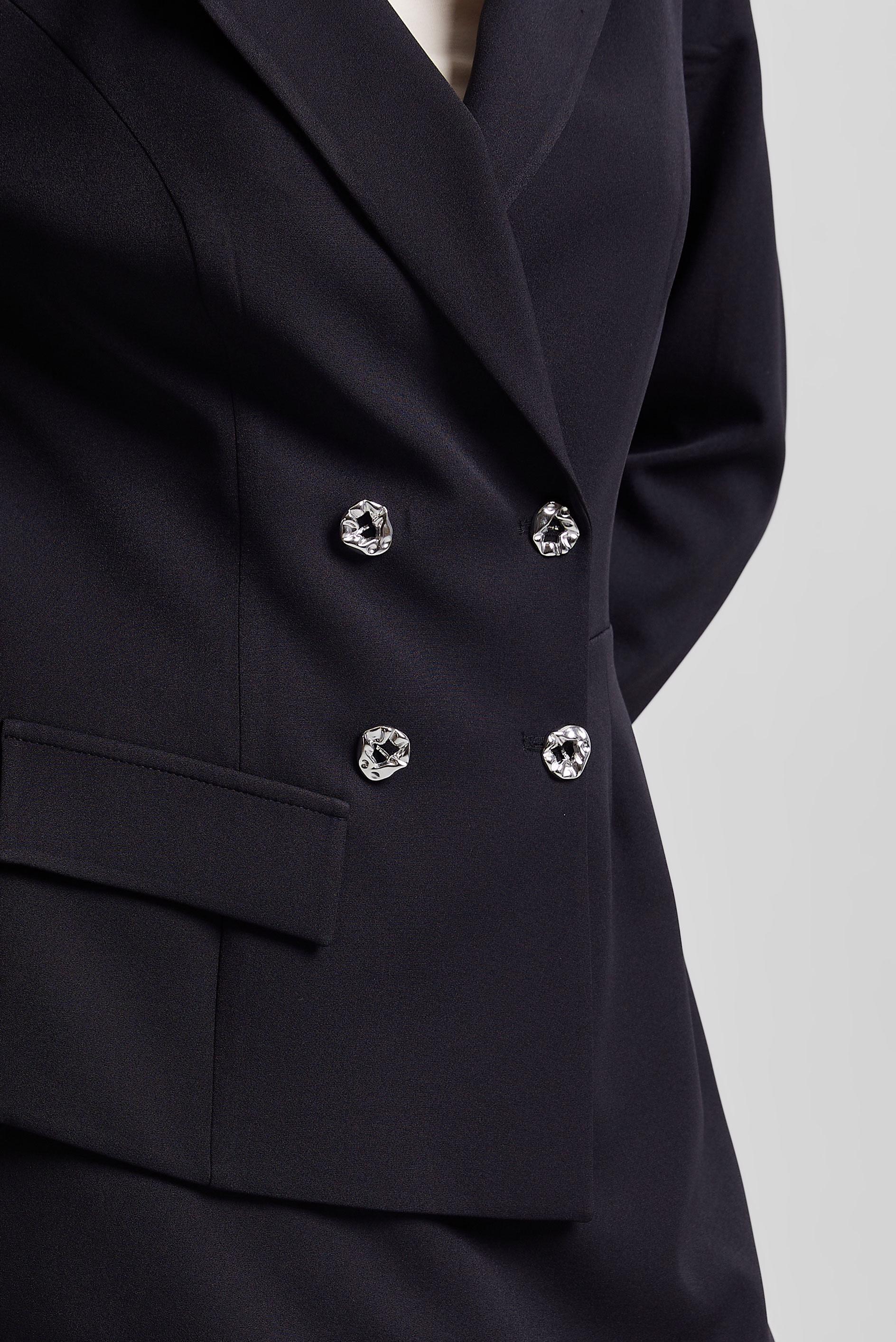 Tesettür giyim SİYAH CEKET GÖRÜNÜMLÜ ELBİSE 45335