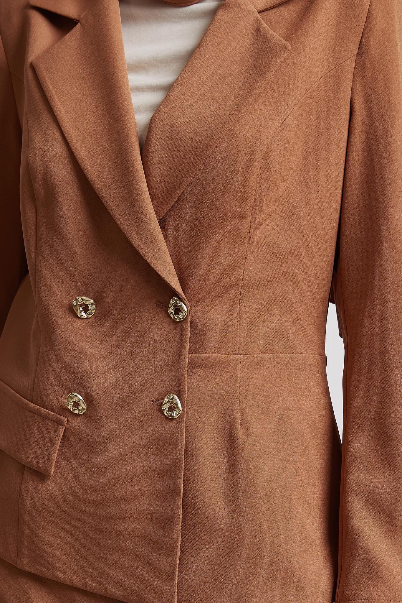 Tesettür giyim TABA CEKET GÖRÜNÜMLÜ ELBİSE 45335