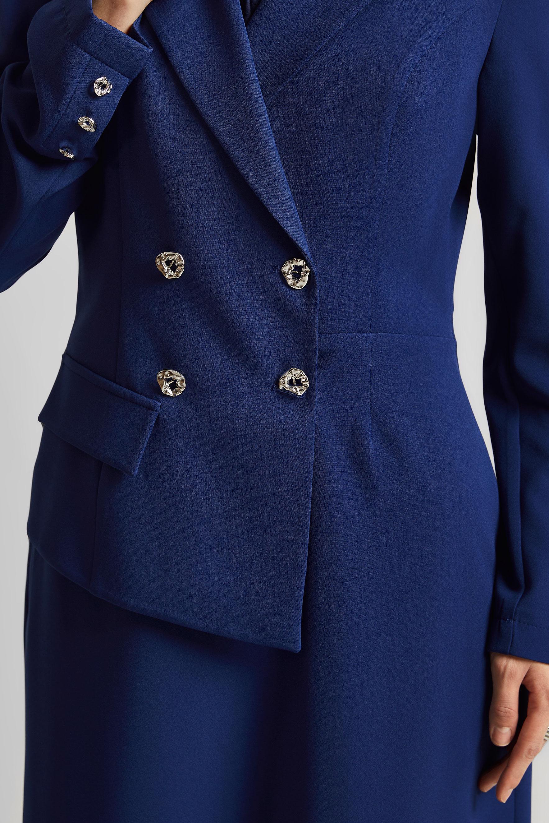 Tesettür giyim LACİVERT CEKET GÖRÜNÜMLÜ ELBİSE 45335