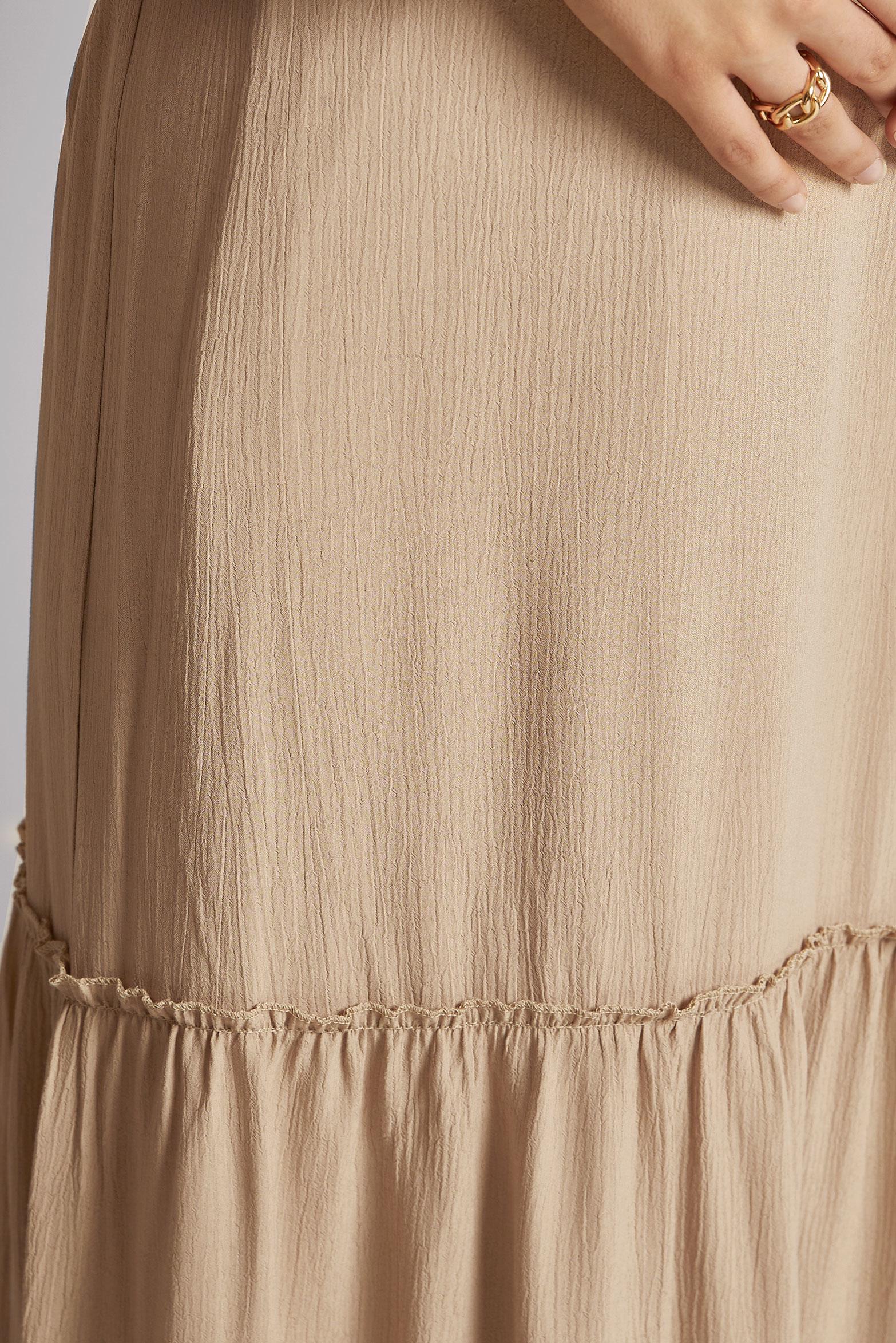 Vêtements hijab BRUN ROBE CEINTURÉE 45368