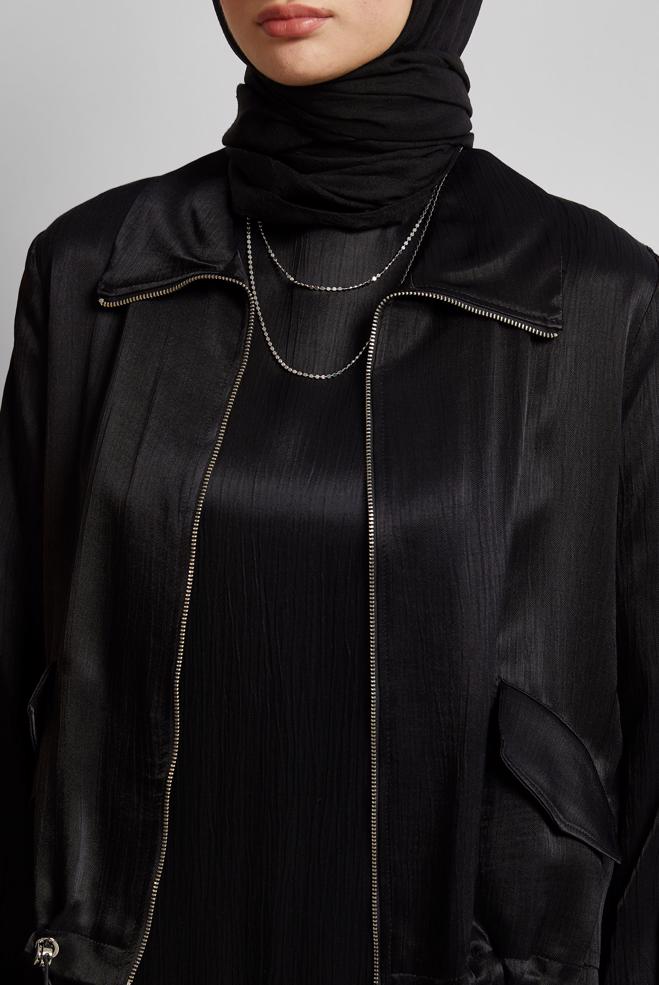 Hijab clothing BLACK DRESS SUIT WITH JACKET 45377 - ALVİNA