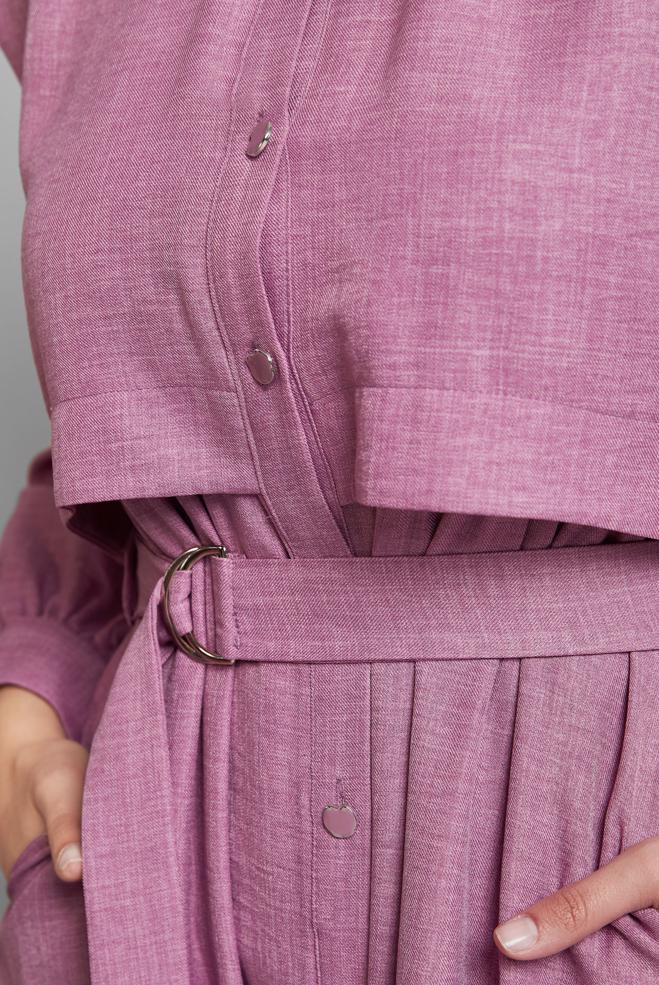 Hijab-Kleidung DAMSON KLEID MIT GÜRTEL 45428 - ALVİNA