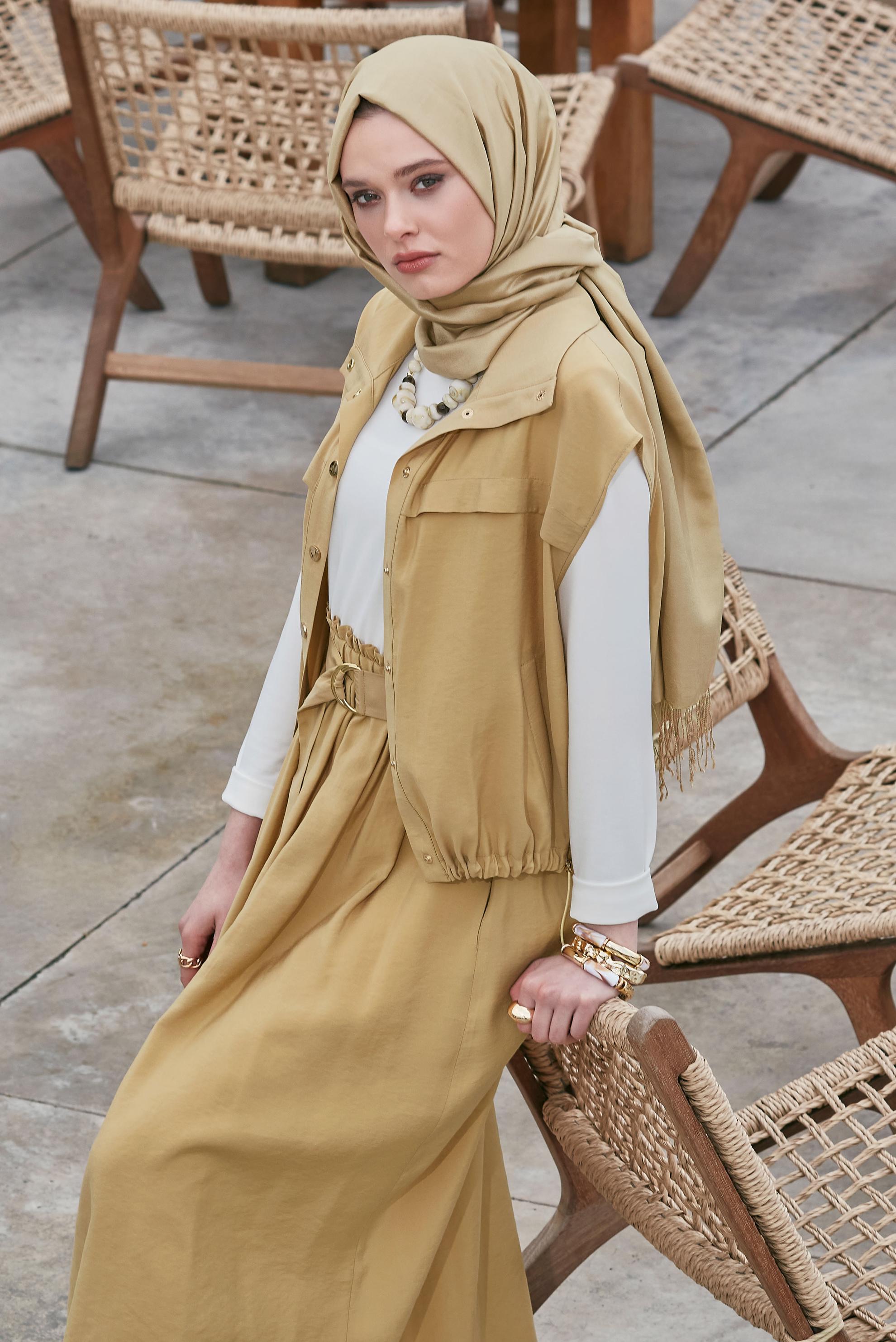 Vêtements hijab BRUN COSTUME AVEC GILET 45524