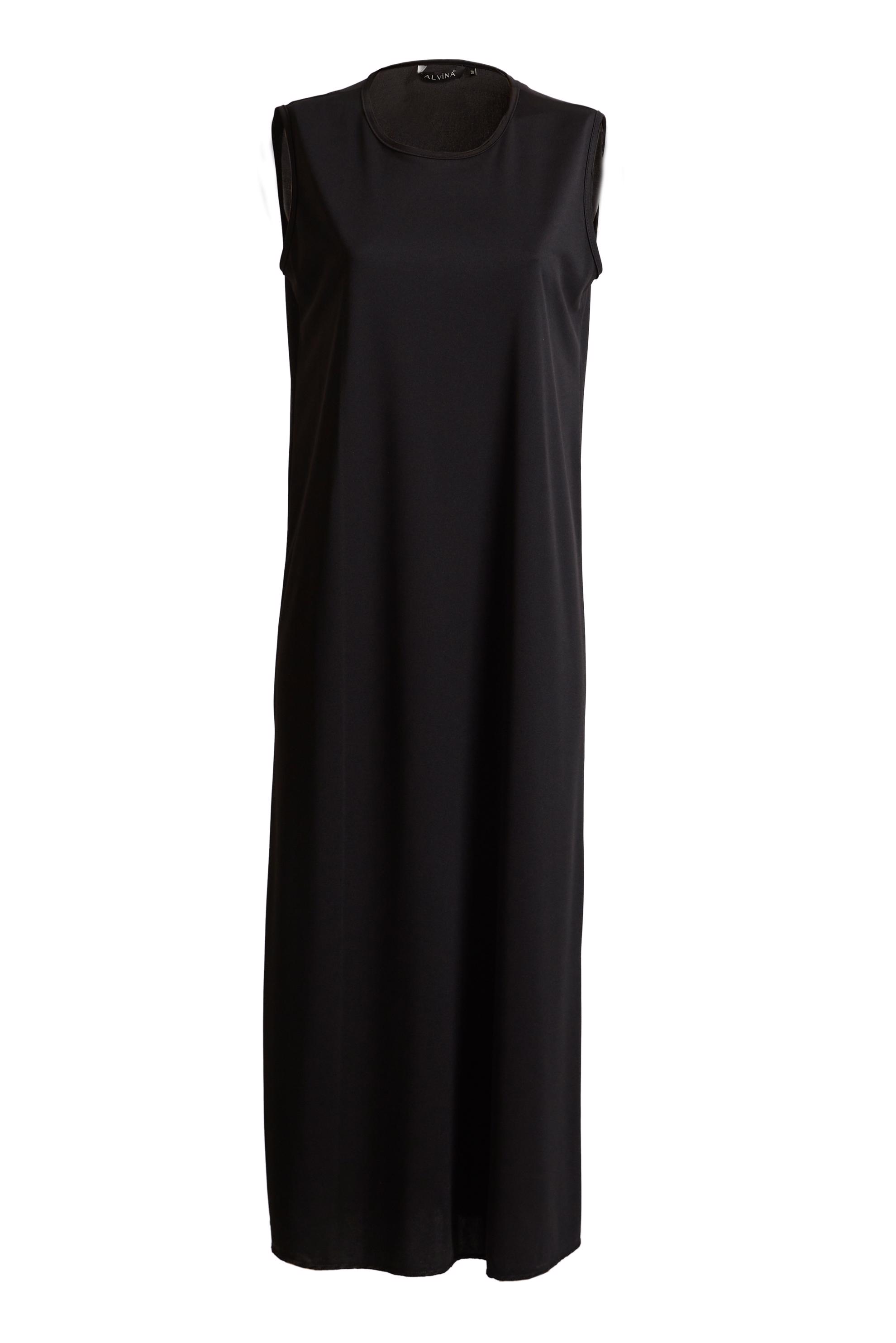 Tesettür giyim SİYAH KOLSUZ ELBİSE ASTARI 45704