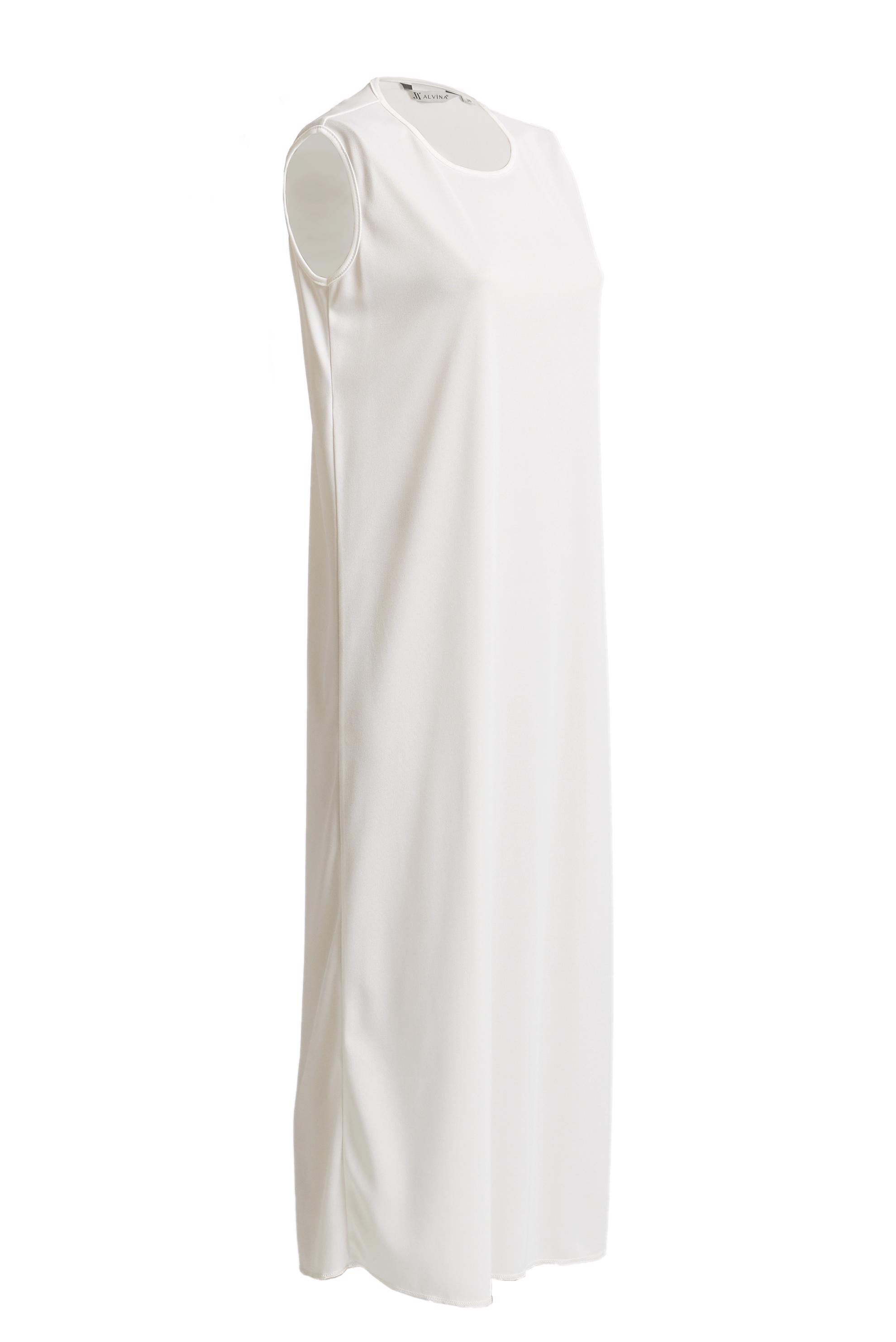 Tesettür giyim BEYAZ KOLSUZ ELBİSE ASTARI 45704