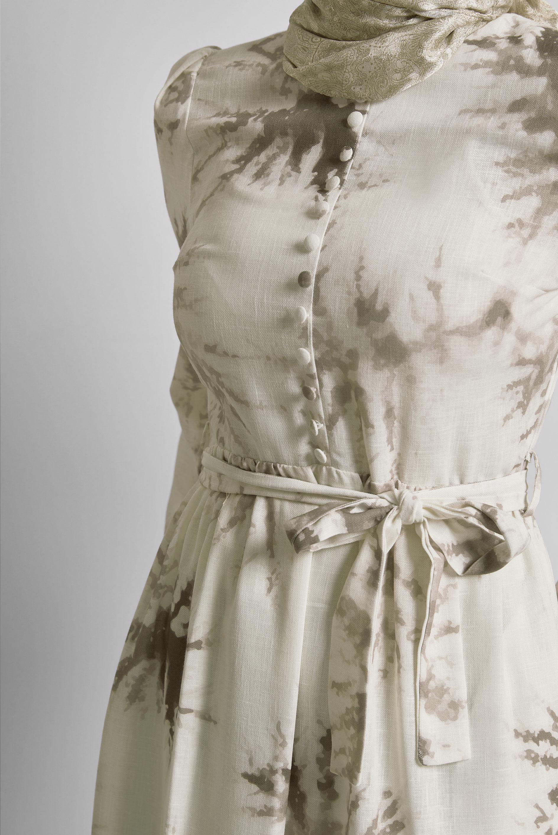 Vêtements hijab VISON ROBE À MOTIFS CEINTURÉE 45725